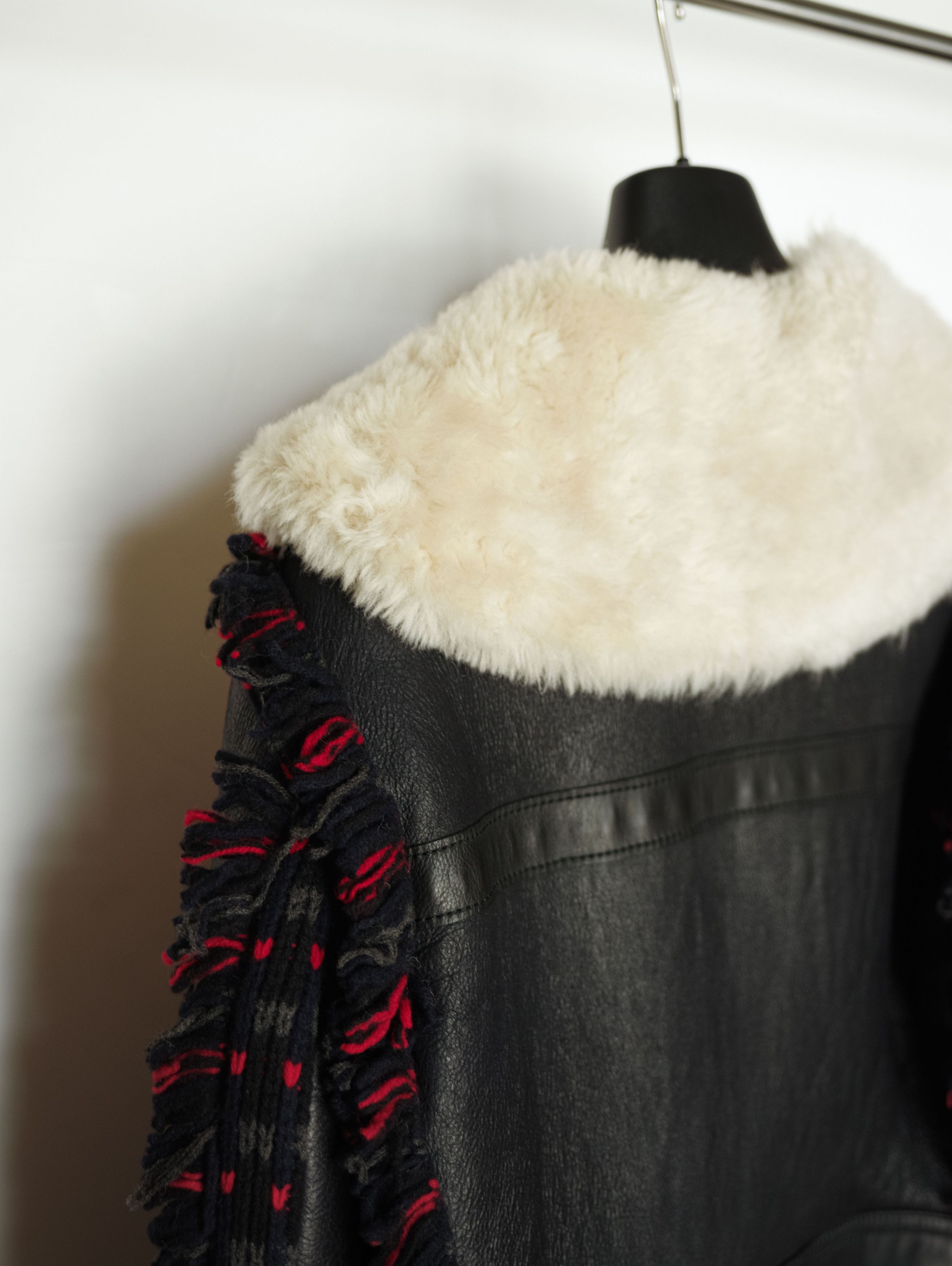 Lanvin Lanvin Leather Jacket Fur Shearling - Runway Piece - NEW Size US S / EU 44-46 / 1 - 13 Thumbnail