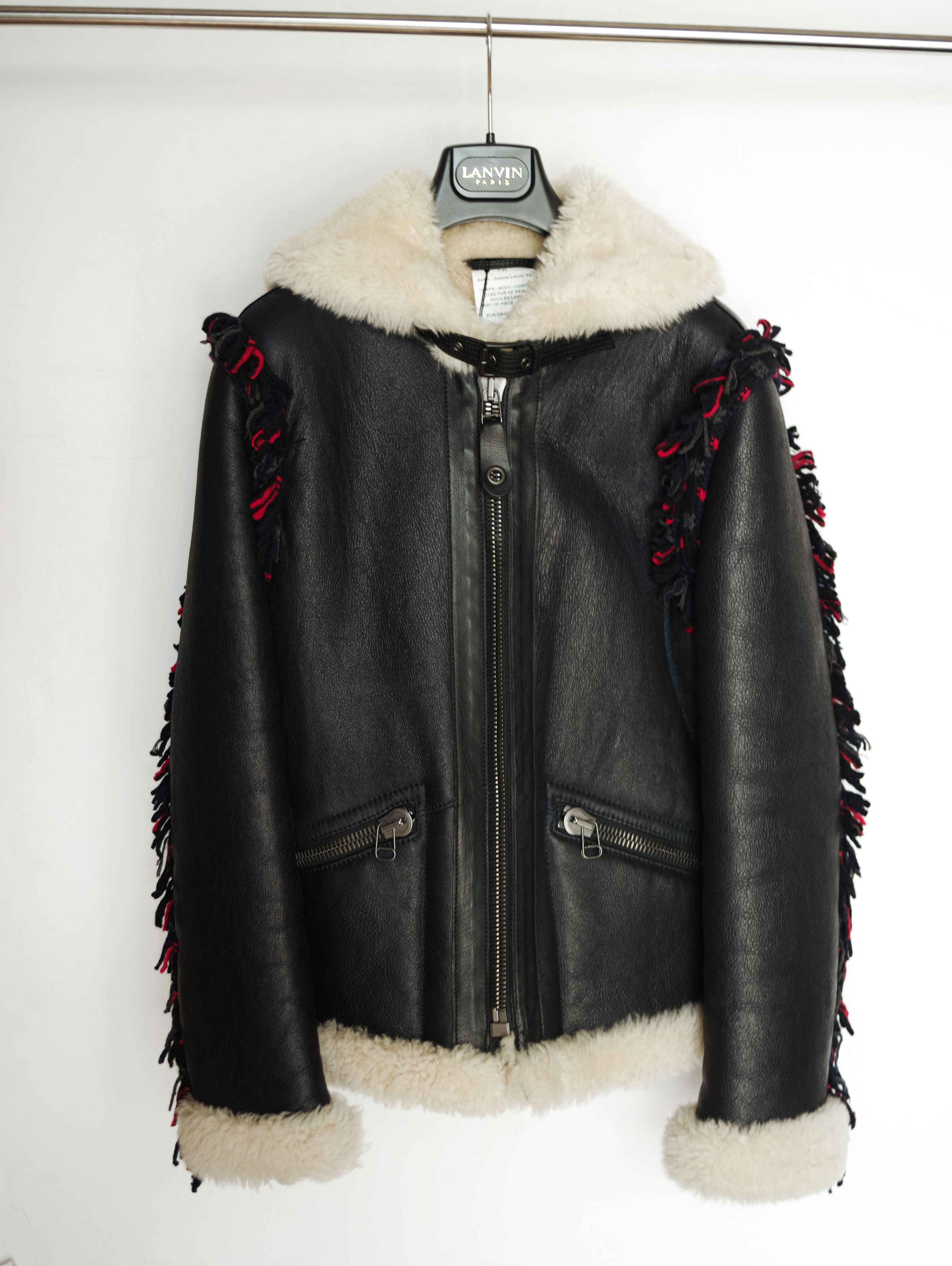Lanvin Lanvin Leather Jacket Fur Shearling - Runway Piece - NEW Size US S / EU 44-46 / 1 - 15 Thumbnail