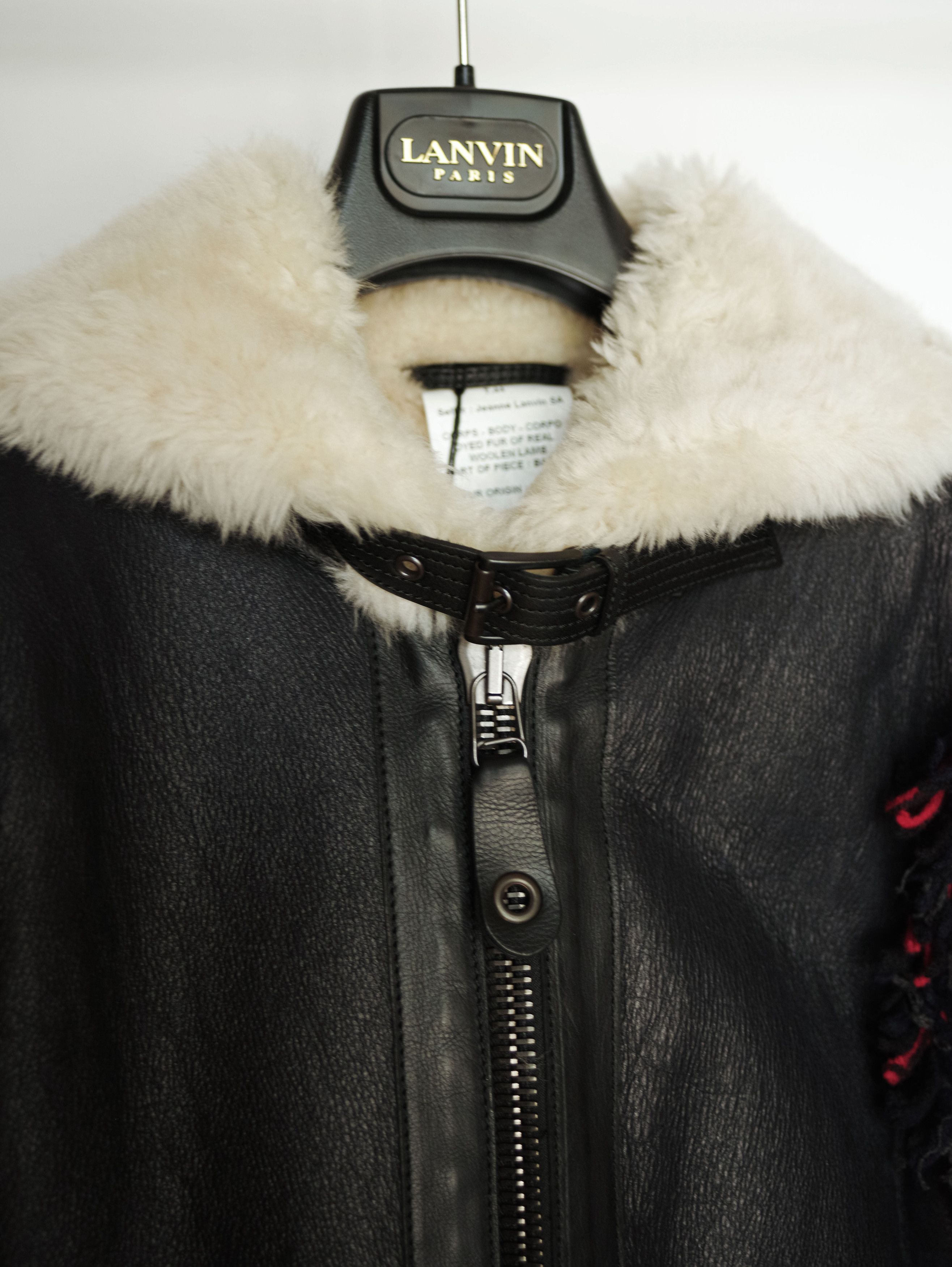 Lanvin Lanvin Leather Jacket Fur Shearling - Runway Piece - NEW Size US S / EU 44-46 / 1 - 16 Thumbnail
