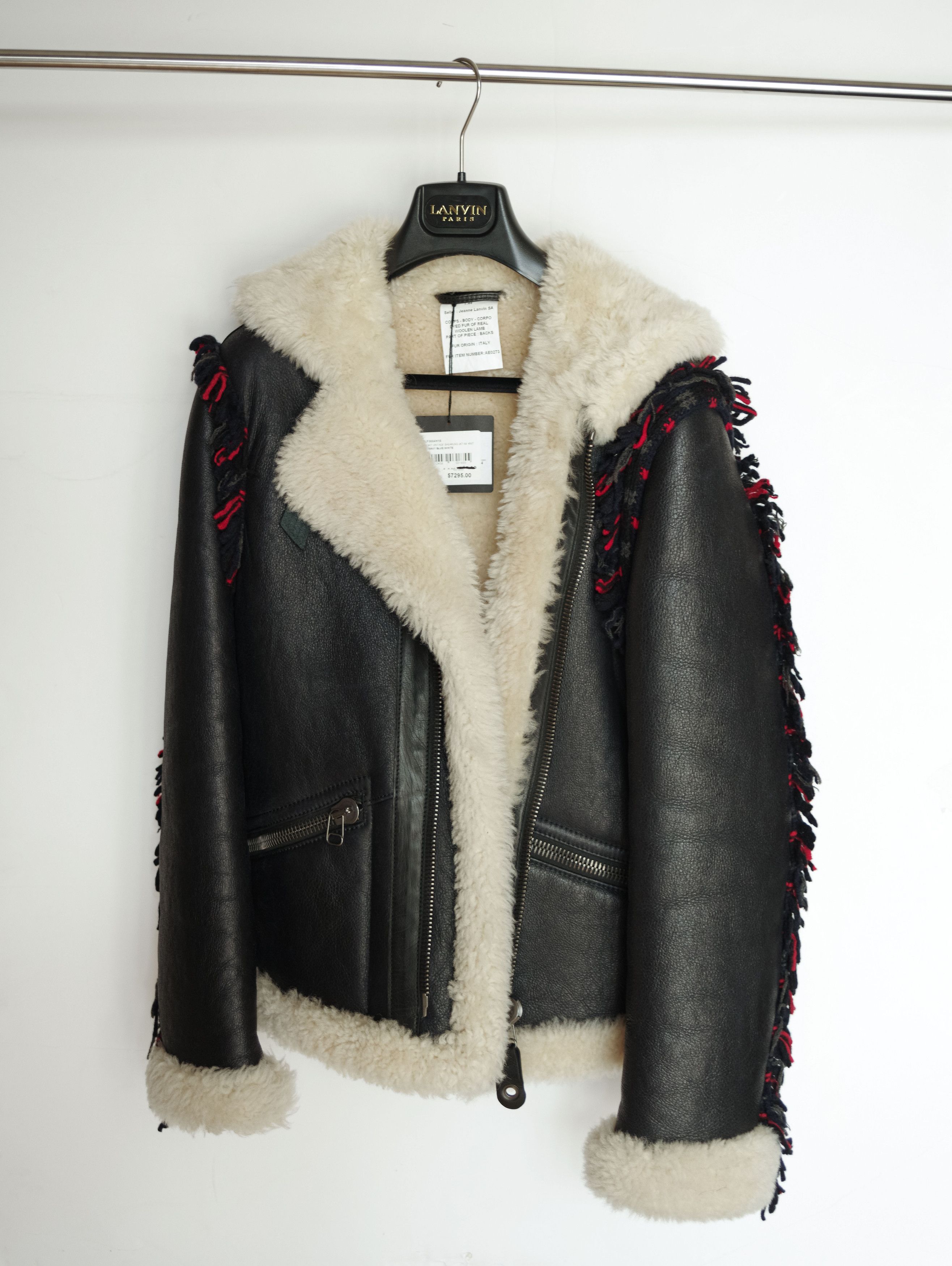 Lanvin Lanvin Leather Jacket Fur Shearling - Runway Piece - NEW Size US S / EU 44-46 / 1 - 8 Thumbnail