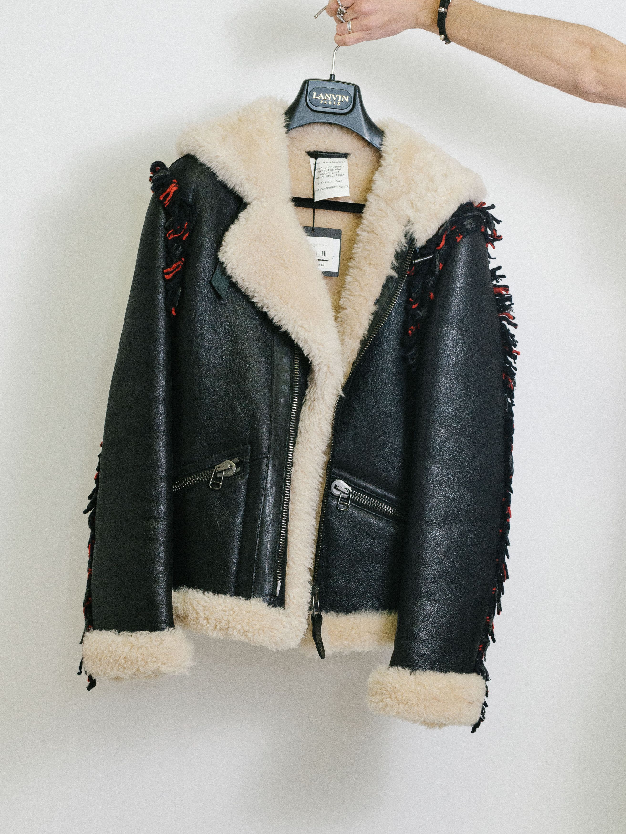 Lanvin Lanvin Leather Jacket Fur Shearling - Runway Piece - NEW Size US S / EU 44-46 / 1 - 7 Thumbnail