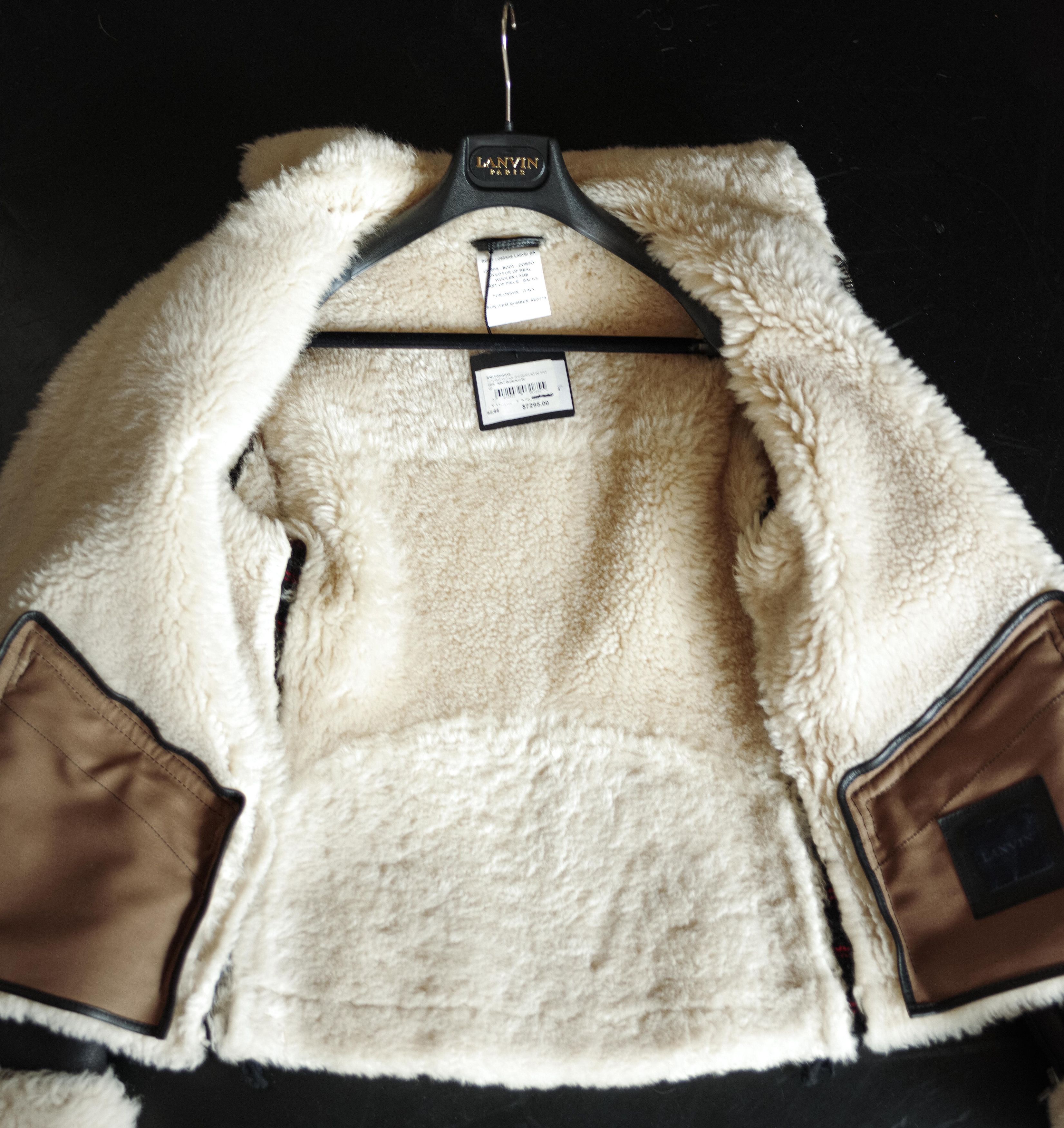 Lanvin Lanvin Leather Jacket Fur Shearling - Runway Piece - NEW Size US S / EU 44-46 / 1 - 18 Thumbnail