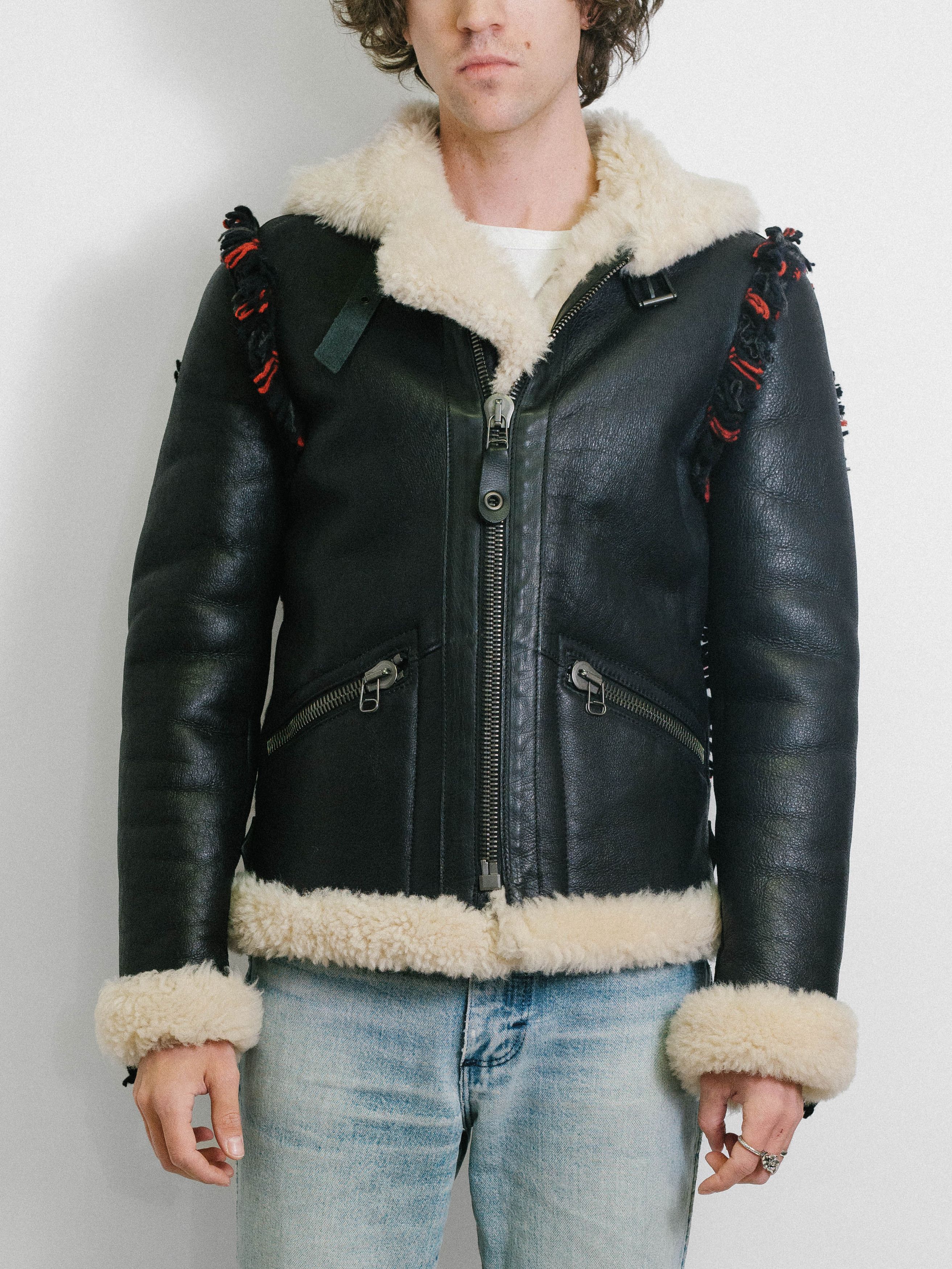 Lanvin Lanvin Leather Jacket Fur Shearling - Runway Piece - NEW Size US S / EU 44-46 / 1 - 1 Thumbnail