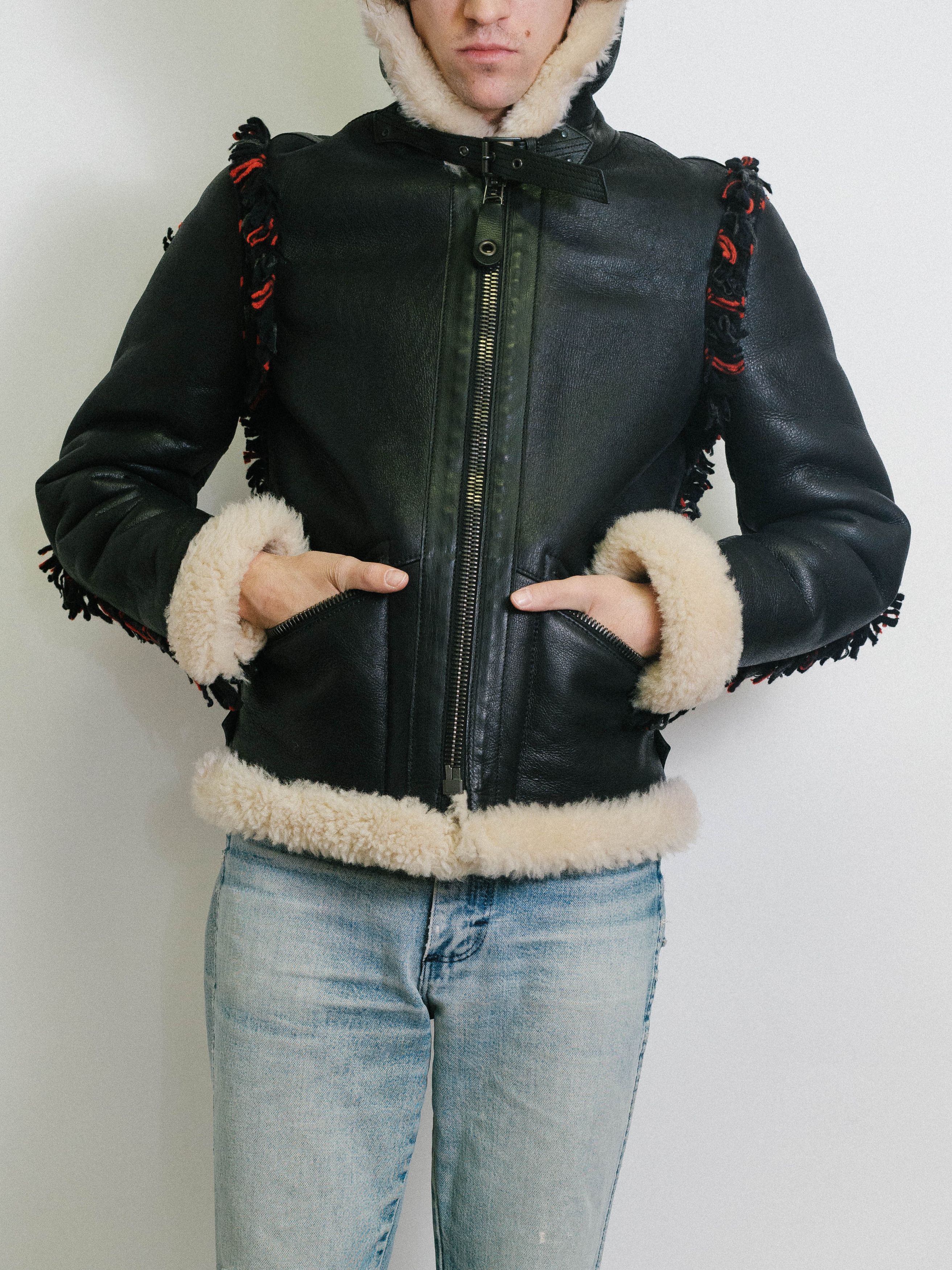 Lanvin Lanvin Leather Jacket Fur Shearling - Runway Piece - NEW Size US S / EU 44-46 / 1 - 6 Thumbnail