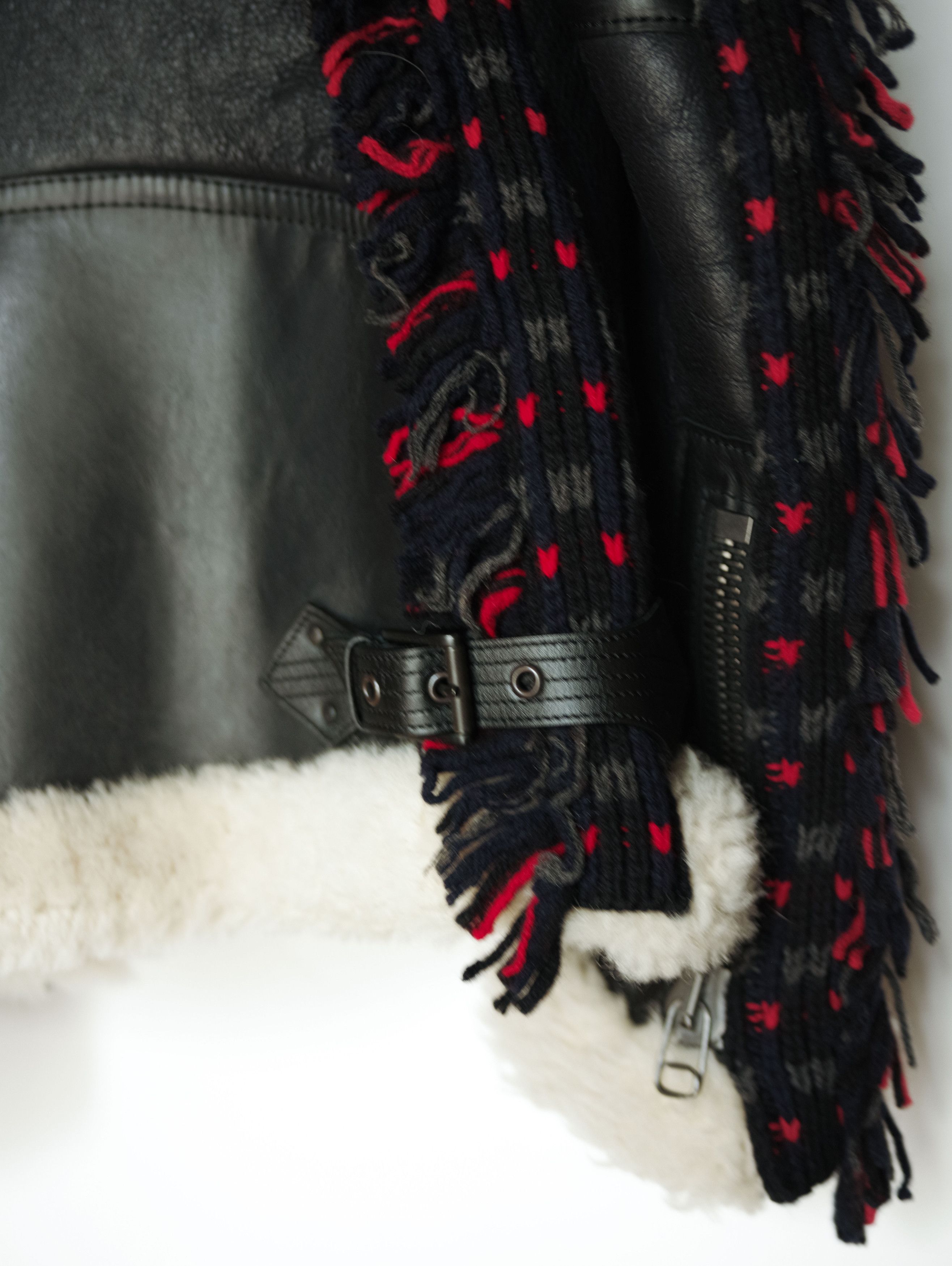 Lanvin Lanvin Leather Jacket Fur Shearling - Runway Piece - NEW Size US S / EU 44-46 / 1 - 14 Thumbnail