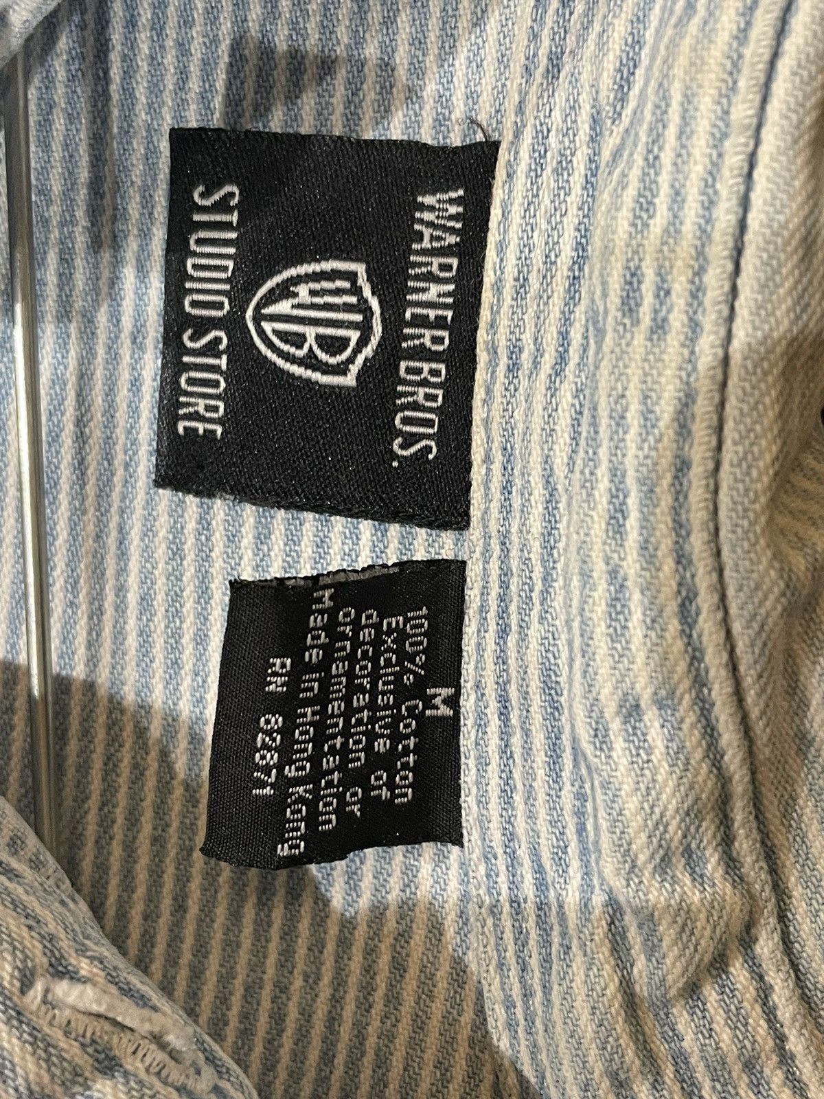 Japanese Brand × Vintage 1996 Looney Tunes patch Warner Bros button up Size US M / EU 48-50 / 2 - 4 Thumbnail