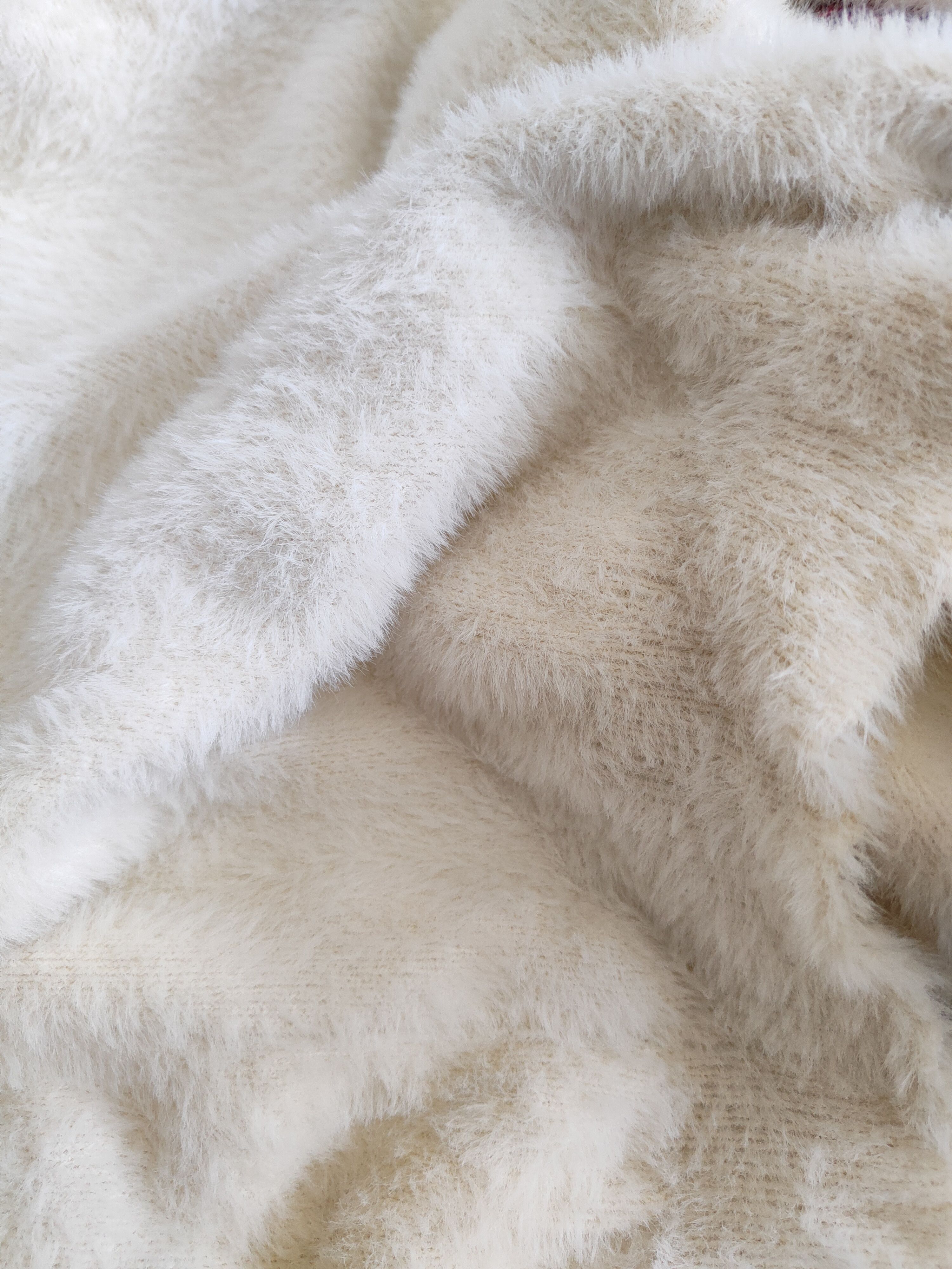 Japanese Brand × Other Reina Hoshi Ivory Shag Shaggy Soft Fur Mohair Knitwear #975 Size M / US 6-8 / IT 42-44 - 10 Thumbnail