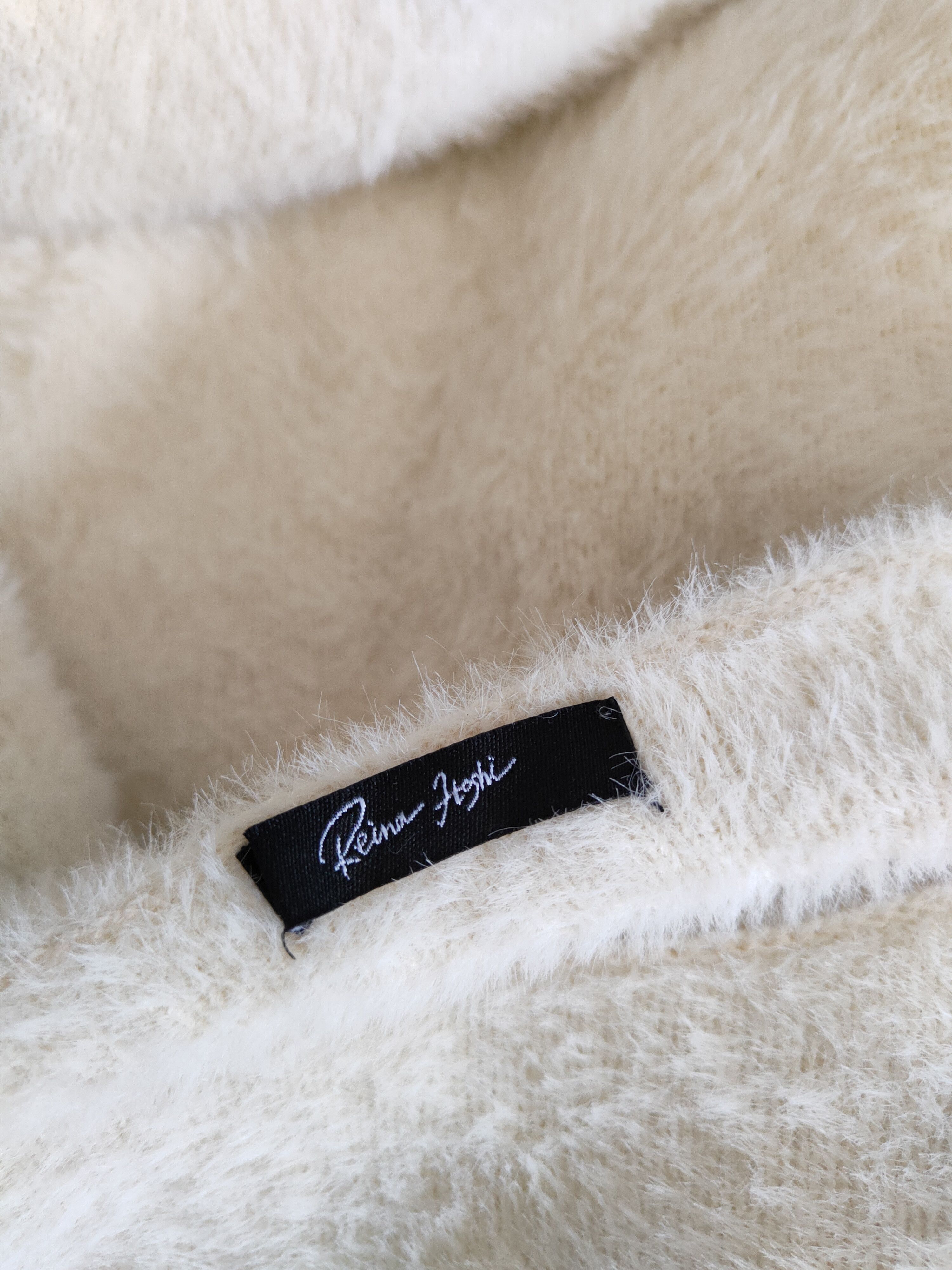 Japanese Brand × Other Reina Hoshi Ivory Shag Shaggy Soft Fur Mohair Knitwear #975 Size M / US 6-8 / IT 42-44 - 12 Thumbnail