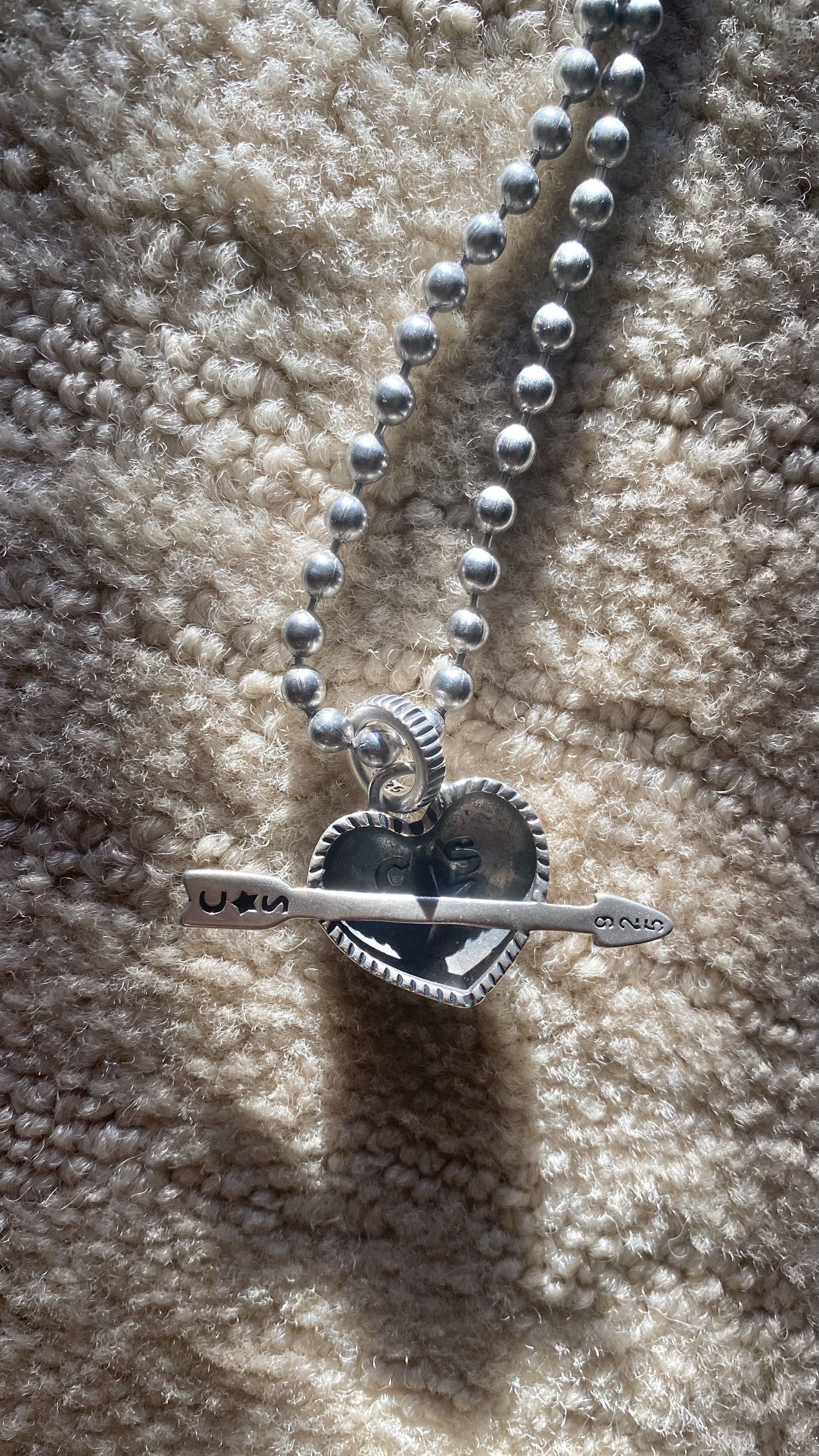 Cody Sanderson Heart & Sherriff Star 1 Arrow Pendant & 24” Bead Chain Size ONE SIZE - 5 Thumbnail
