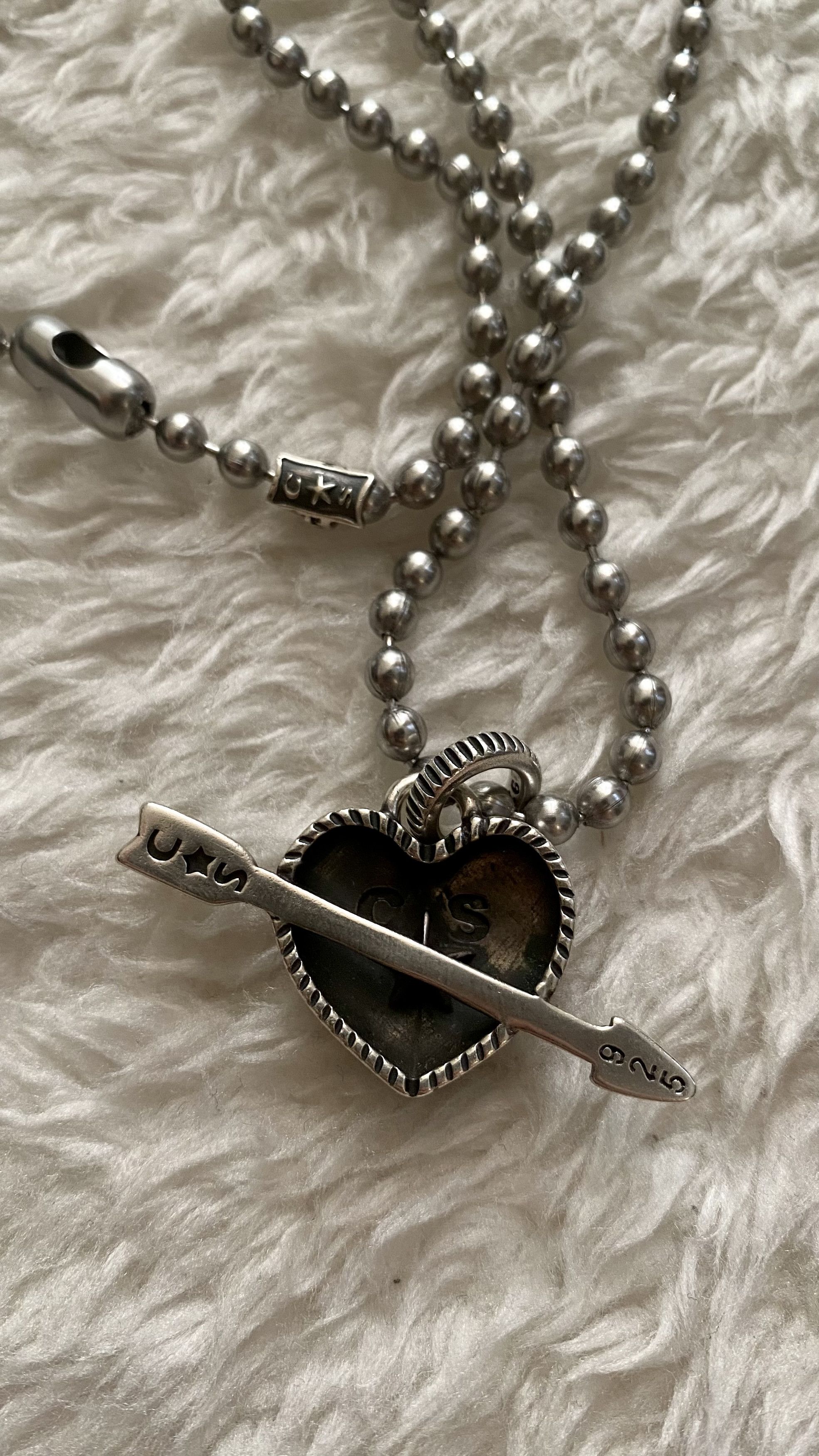 Cody Sanderson Heart & Sherriff Star 1 Arrow Pendant & 24” Bead Chain Size ONE SIZE - 4 Thumbnail