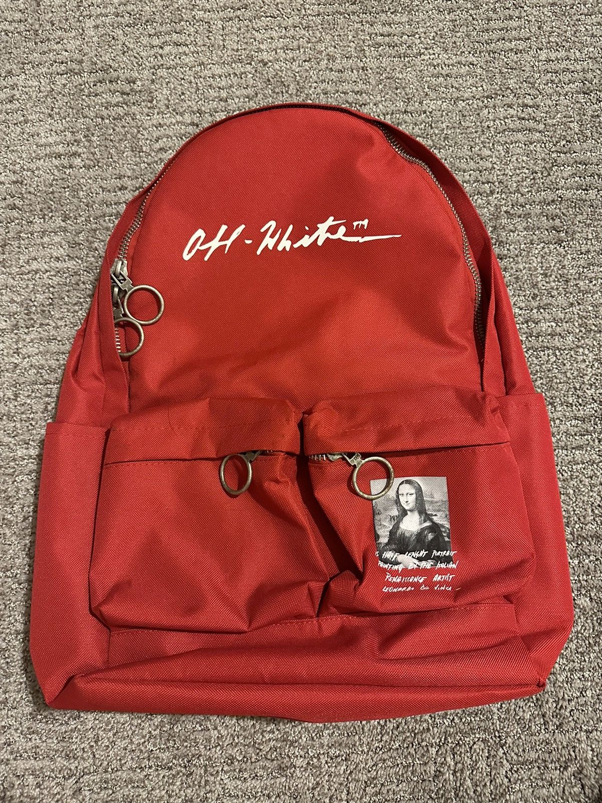 Off-White Off-White Red Mona Lisa Backpack Grailed