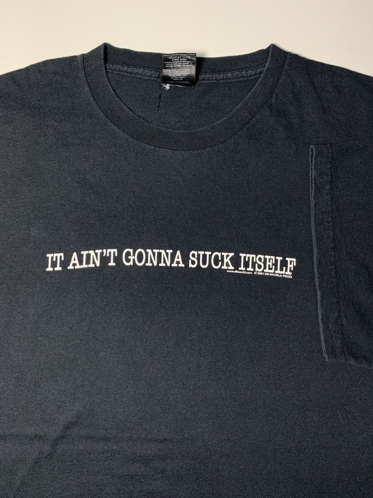 Vintage 2000s Suck Itself Wording Tee | Grailed