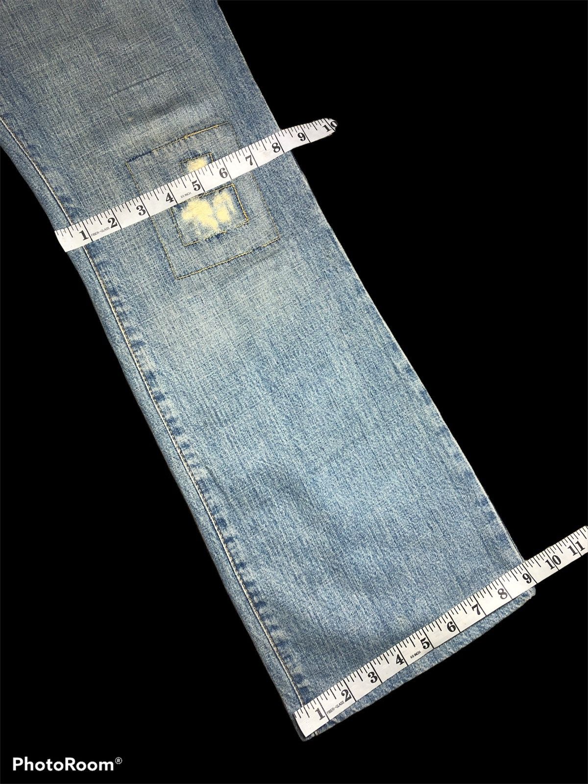 Other FLARED⚡️⚡️BB LONDON WASHED BLUE DISTRESSED DENIM Size US 31 - 6 Thumbnail