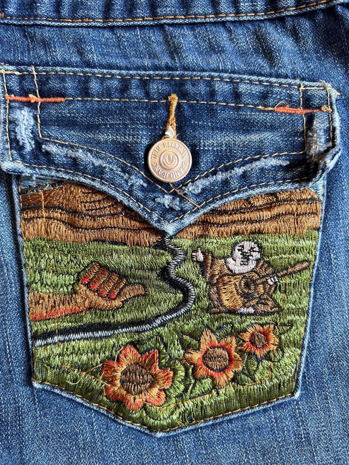 True Religion Vintage True Religion Shorts Size US 33 - 2 Thumbnail