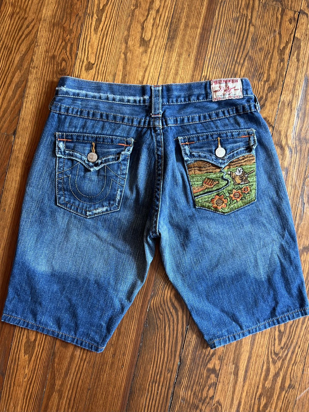 True Religion Vintage True Religion Shorts Size US 33 - 3 Thumbnail