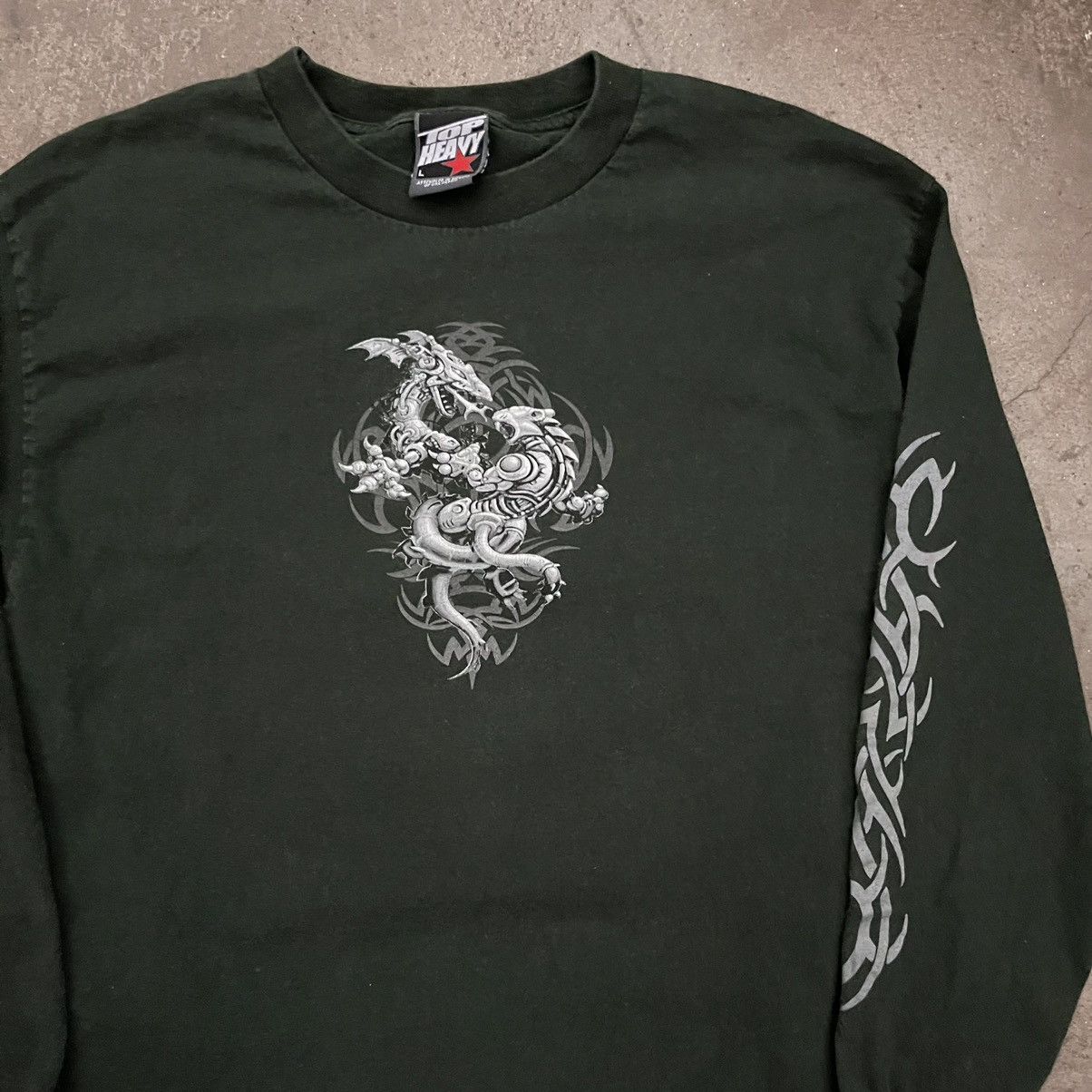 Vintage Vintage Top Heavy Longsleeve Tshirt Size US L / EU 52-54 / 3 - 2 Thumbnail