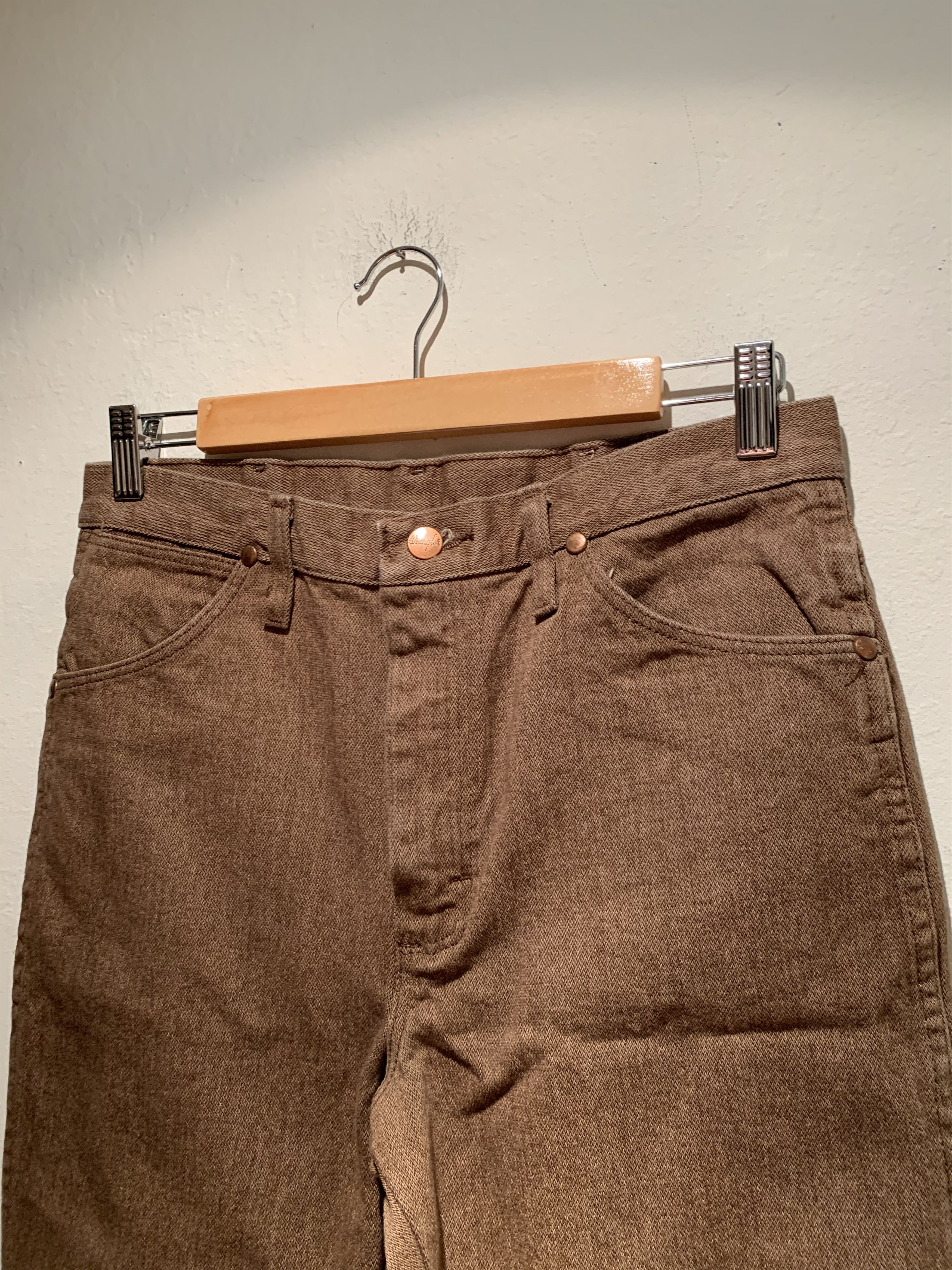 Wrangler *RARE* Wrangler Brown Grain Weave Jeans Pants Size US 31 - 2 Thumbnail