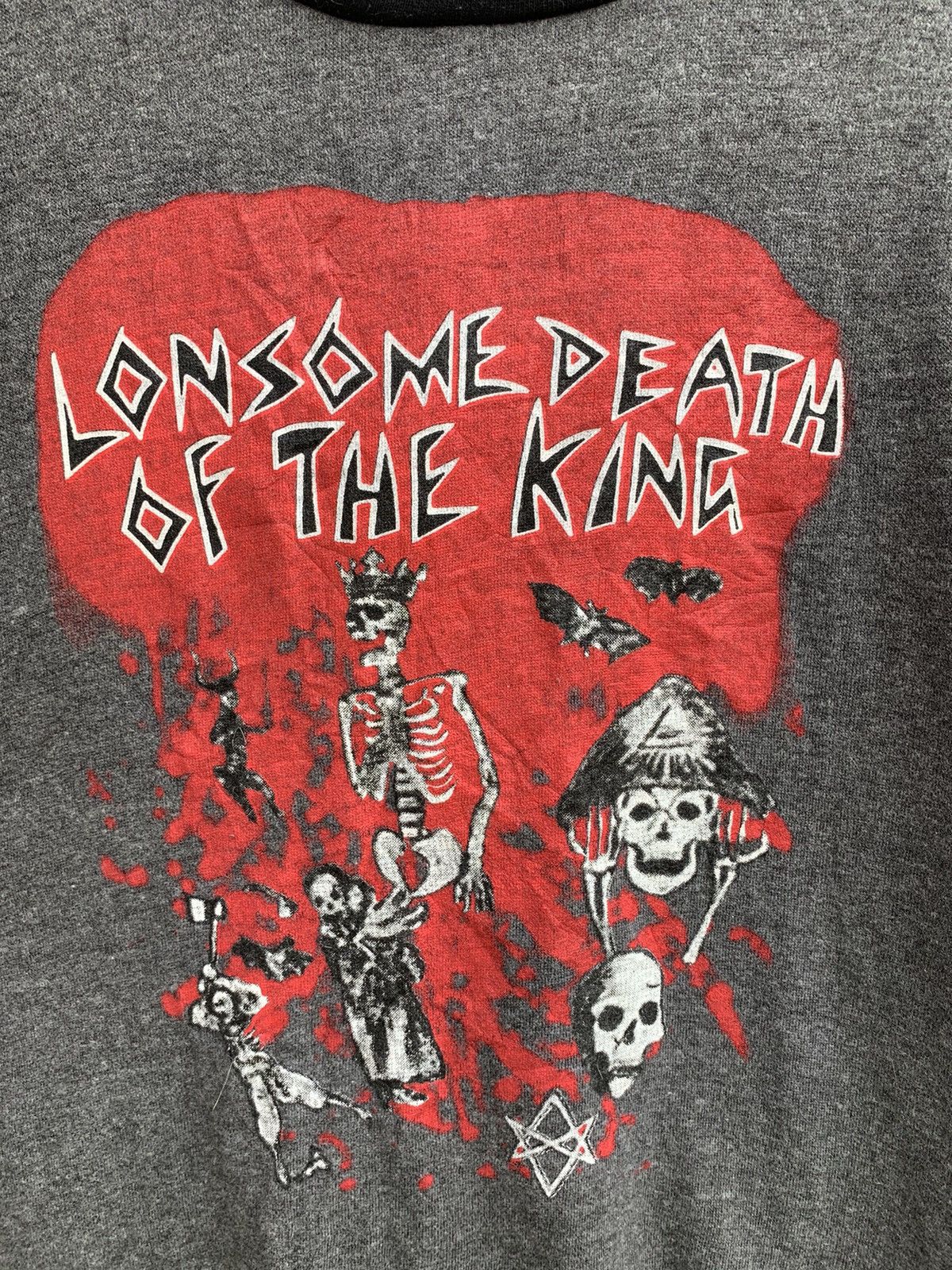 Japanese Brand Lonsome Death OF The King Hoodie Shirt Size US L / EU 52-54 / 3 - 12 Thumbnail