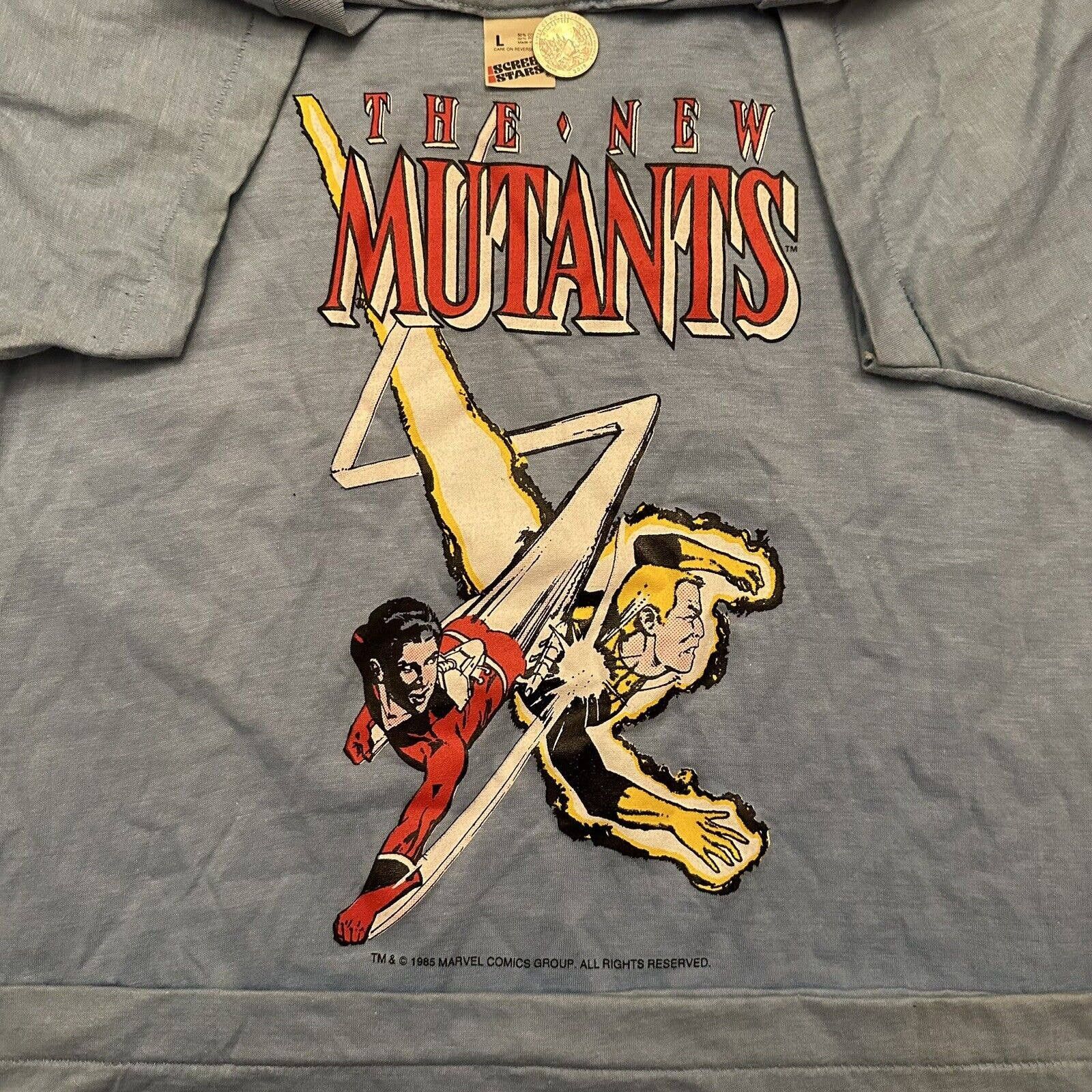 Fruit Of The Loom × Marvel Comics × Vintage Vintage 1985 Marvel Comics The New Mutants T-Shirt RARE Size US L / EU 52-54 / 3 - 1 Thumbnail