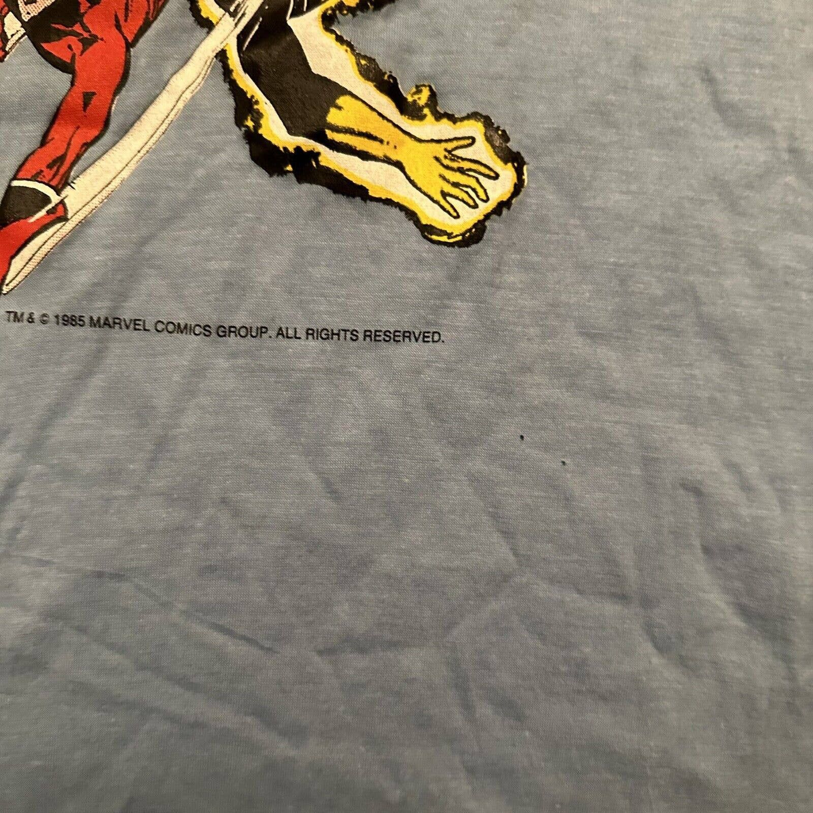 Fruit Of The Loom × Marvel Comics × Vintage Vintage 1985 Marvel Comics The New Mutants T-Shirt RARE Size US L / EU 52-54 / 3 - 3 Thumbnail