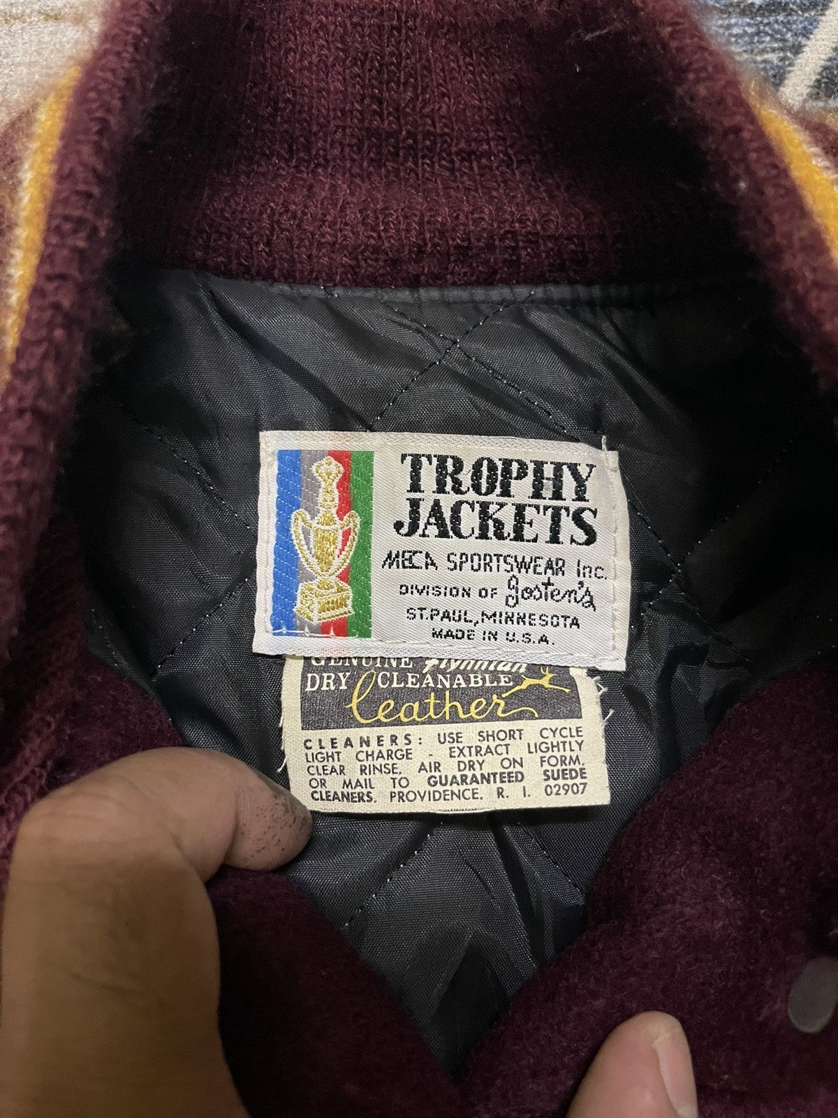 Vintage VINTAGE TROPHY MADE USA VARSITY JACKET Size US M / EU 48-50 / 2 - 12 Thumbnail