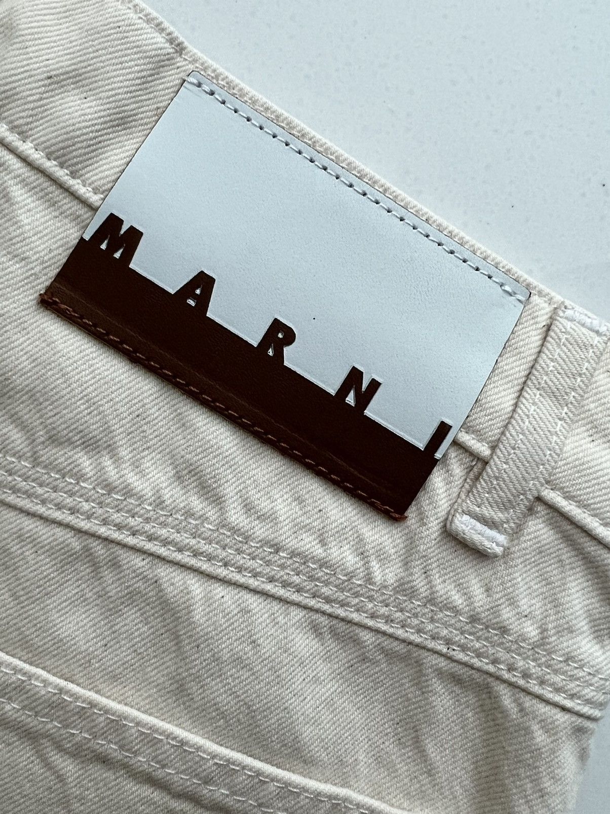 Marni BNWT MARNI DENIM FRAY FOLD HEM SHORTS Size US 30 / EU 46 - 10 Thumbnail