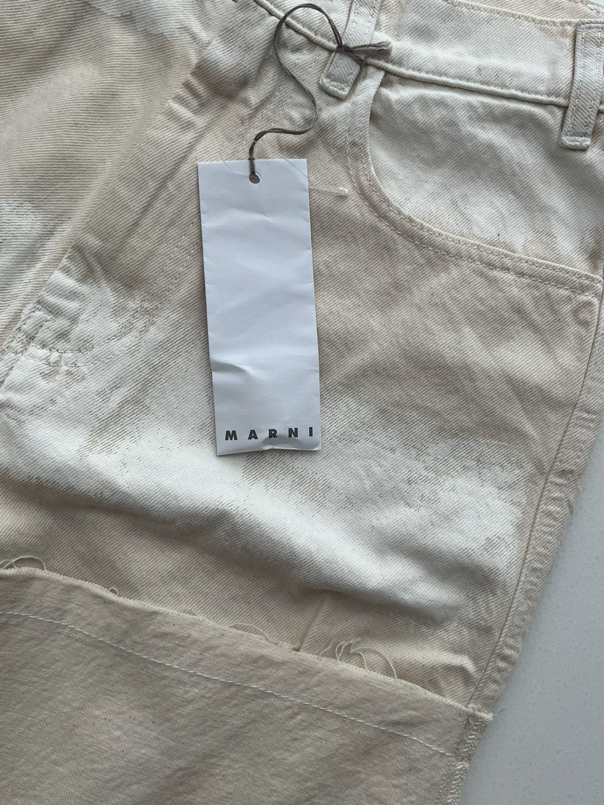 Marni BNWT MARNI DENIM FRAY FOLD HEM SHORTS Size US 30 / EU 46 - 6 Thumbnail