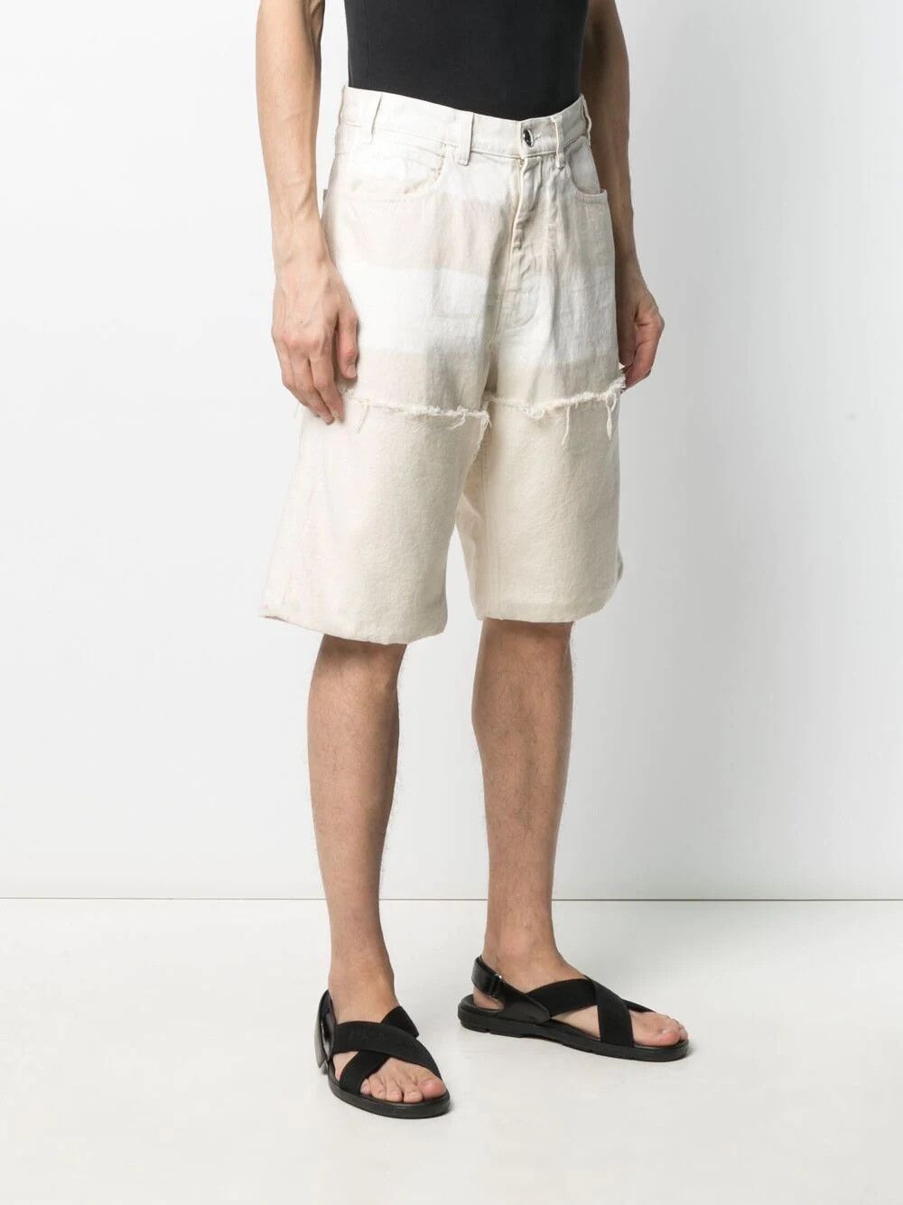 Marni BNWT MARNI DENIM FRAY FOLD HEM SHORTS Size US 30 / EU 46 - 1 Thumbnail