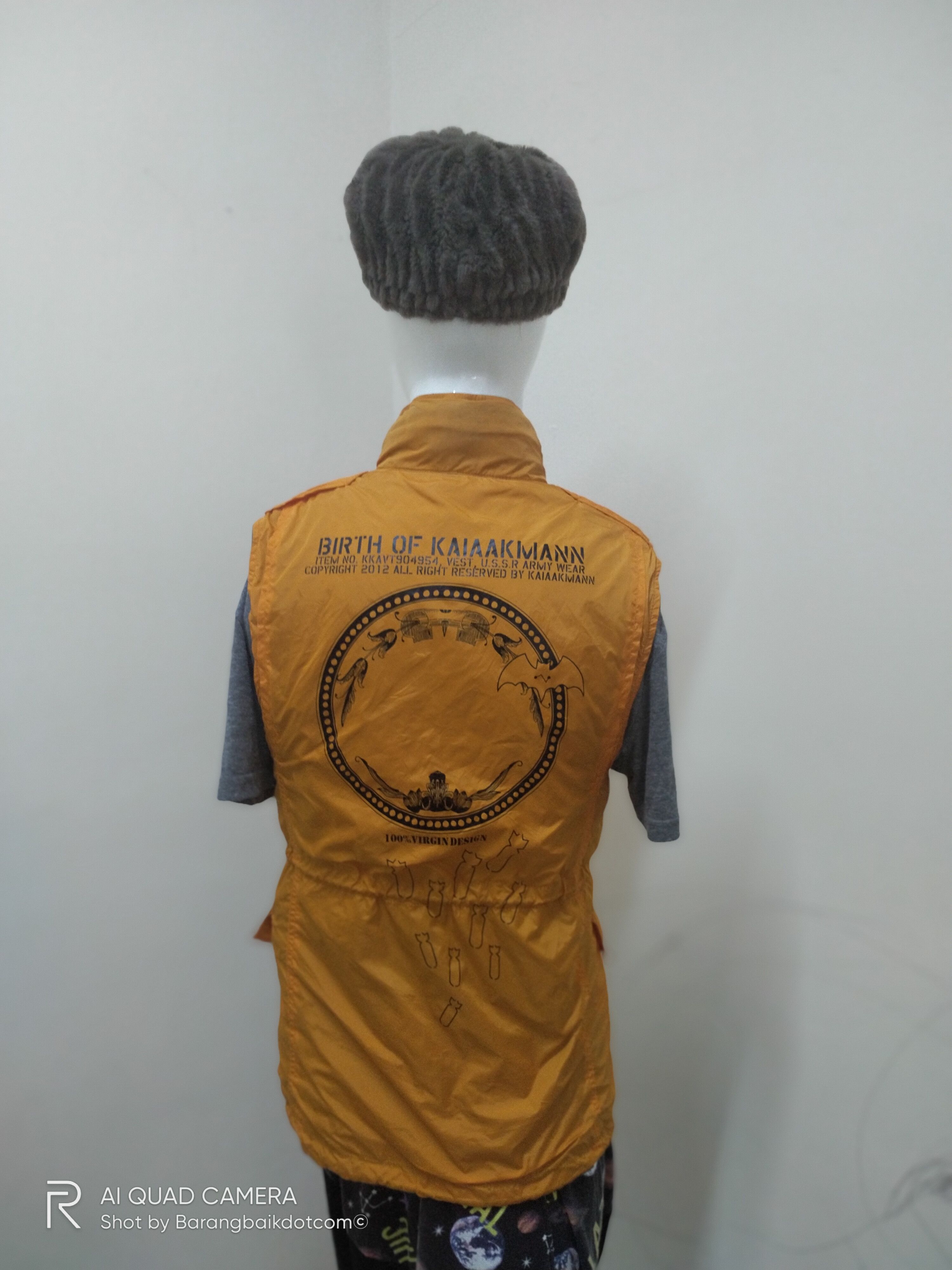 Kai Aakmann × Vintage 2012 'Drop bomb' U.S.S.R Army Wear Reversible Vest Size S / US 4 / IT 40 - 5 Thumbnail