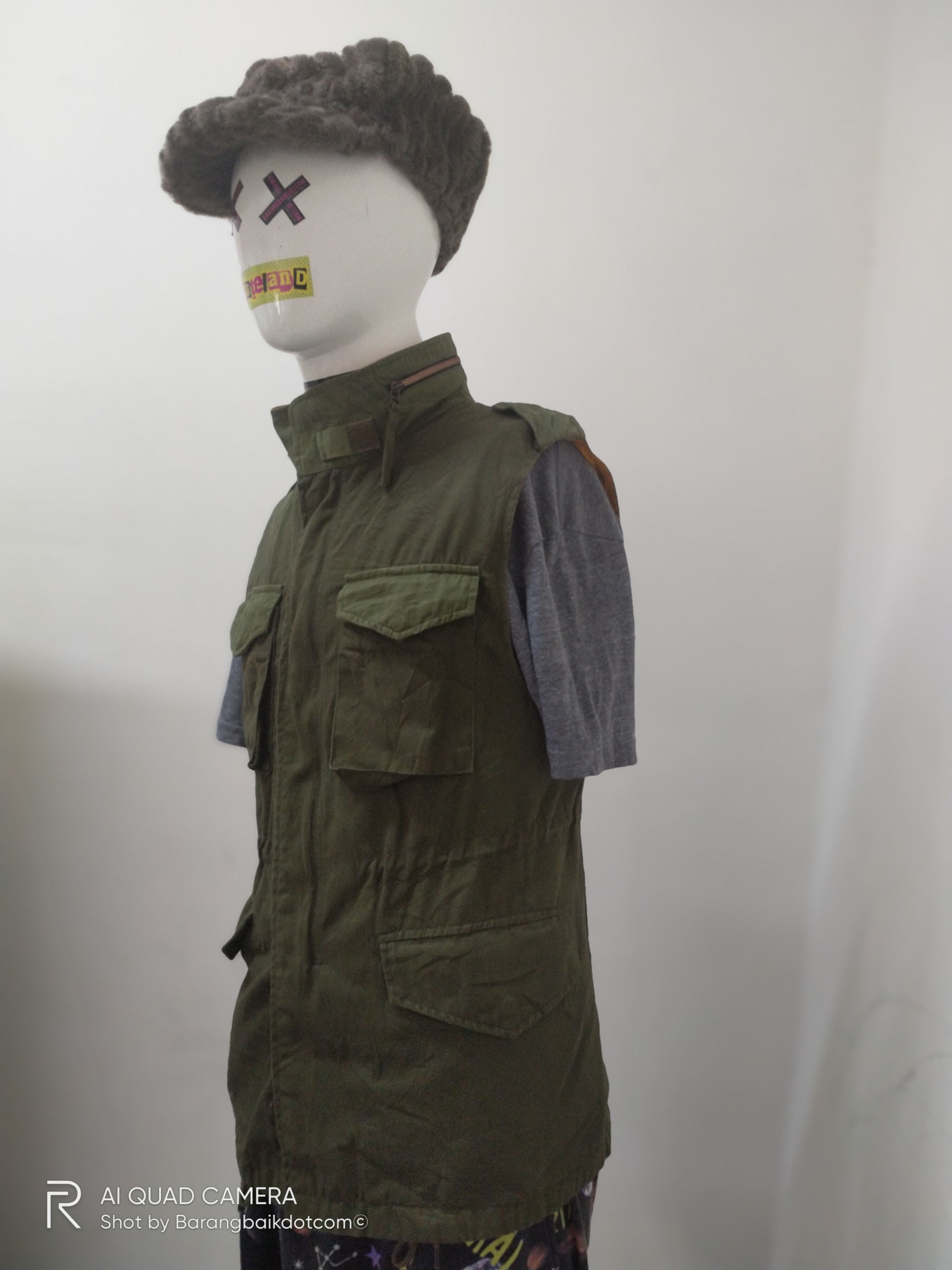 Kai Aakmann × Vintage 2012 'Drop bomb' U.S.S.R Army Wear Reversible Vest Size S / US 4 / IT 40 - 9 Thumbnail