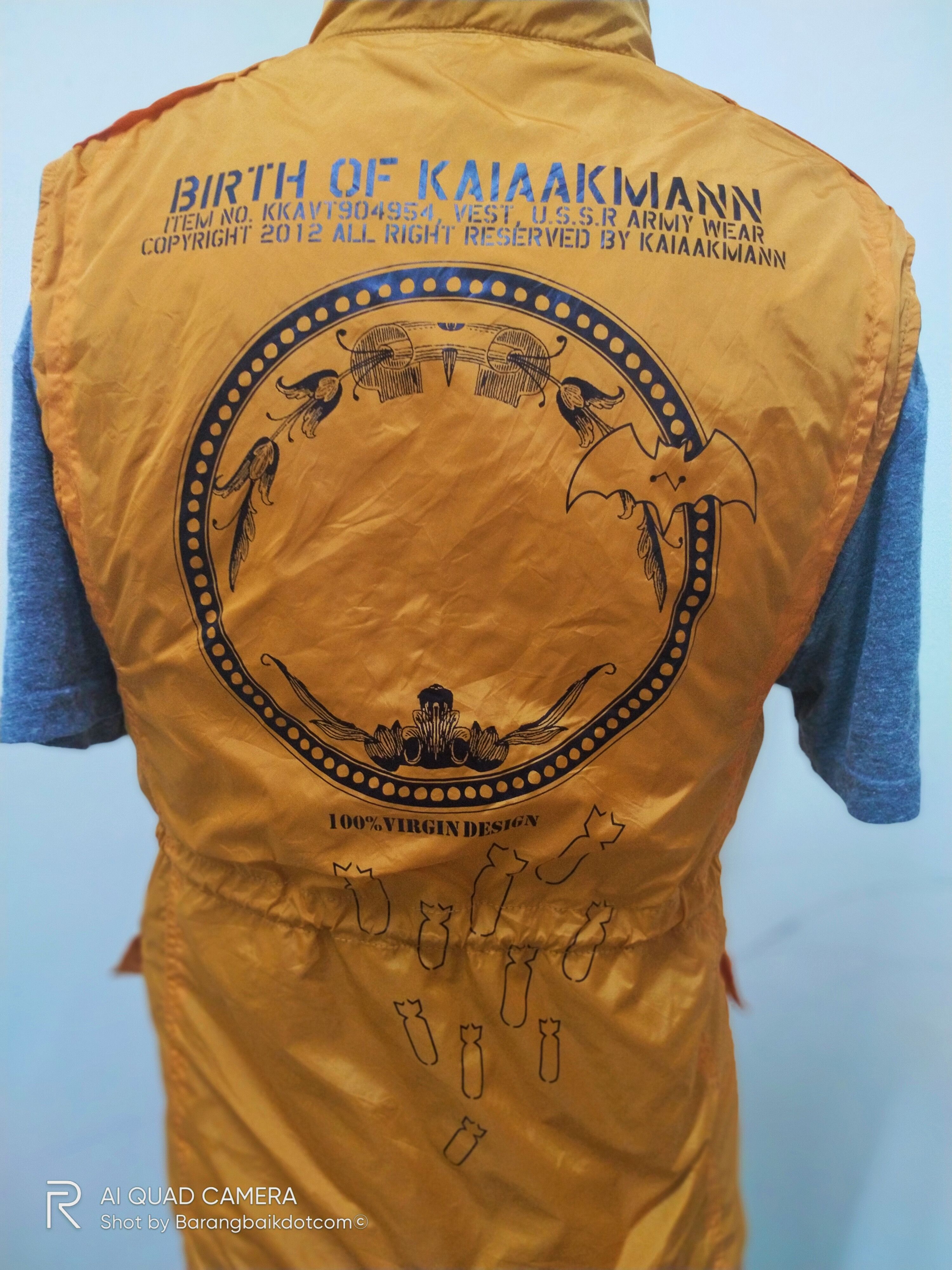 Kai Aakmann × Vintage 2012 'Drop bomb' U.S.S.R Army Wear Reversible Vest Size S / US 4 / IT 40 - 1 Thumbnail