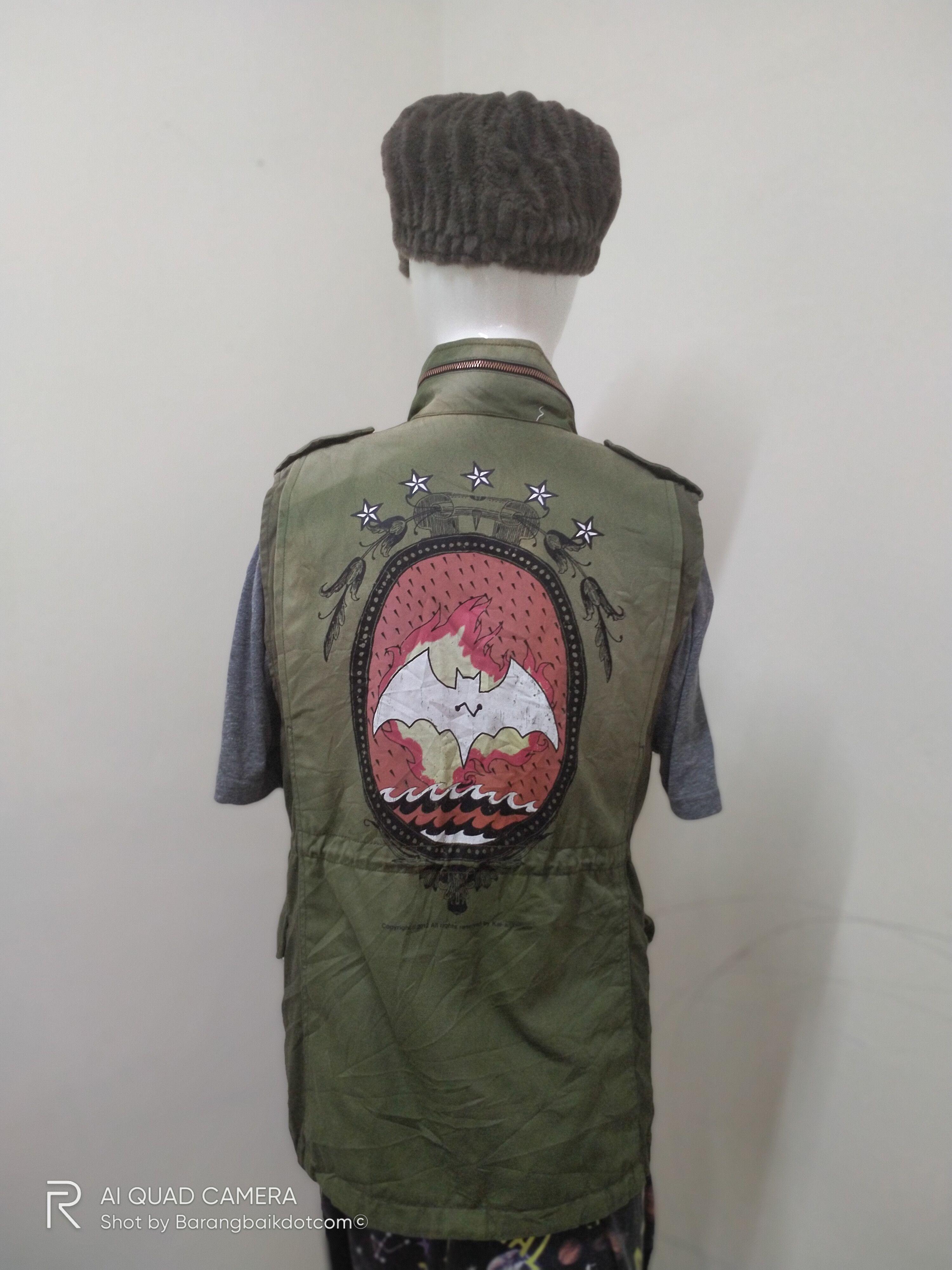 Kai Aakmann × Vintage 2012 'Drop bomb' U.S.S.R Army Wear Reversible Vest Size S / US 4 / IT 40 - 10 Thumbnail