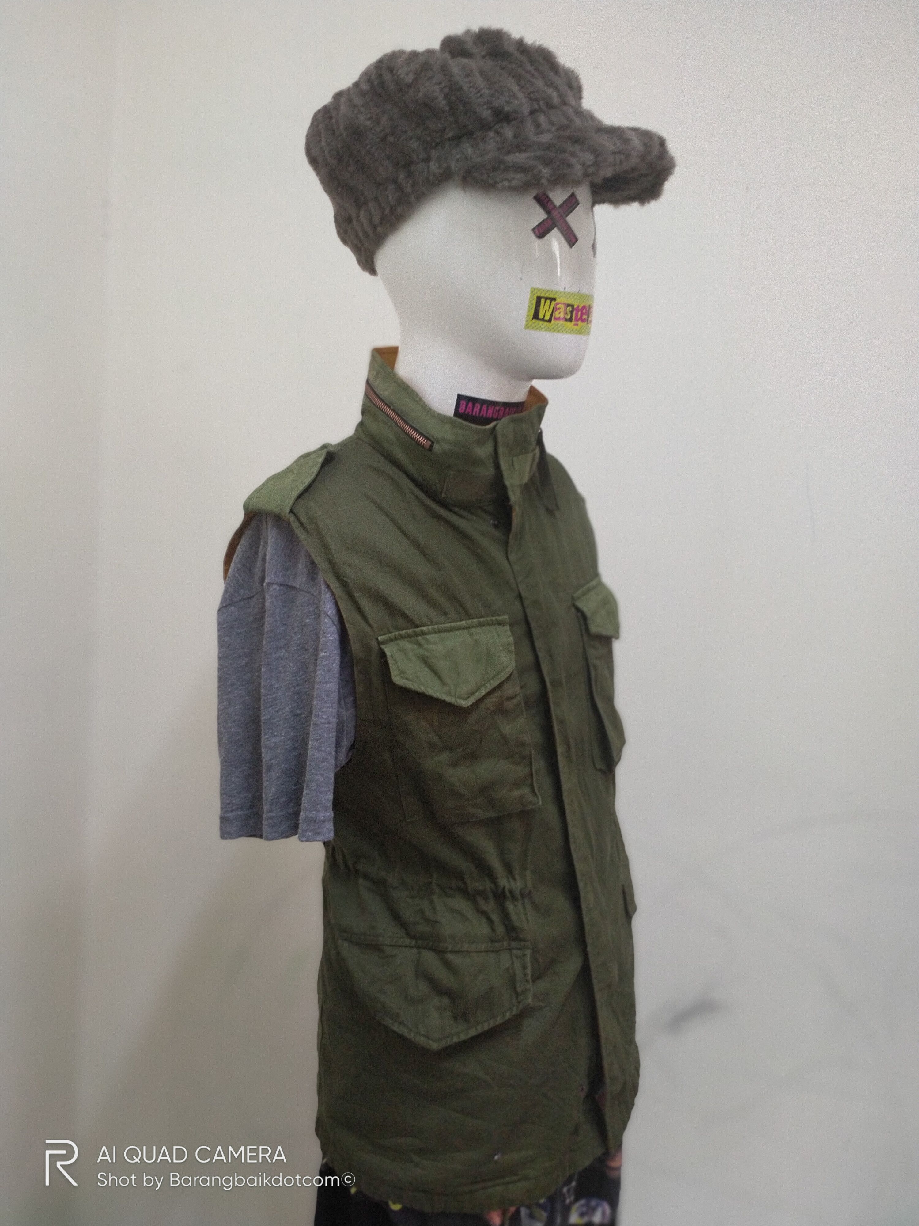 Kai Aakmann × Vintage 2012 'Drop bomb' U.S.S.R Army Wear Reversible Vest Size S / US 4 / IT 40 - 8 Thumbnail