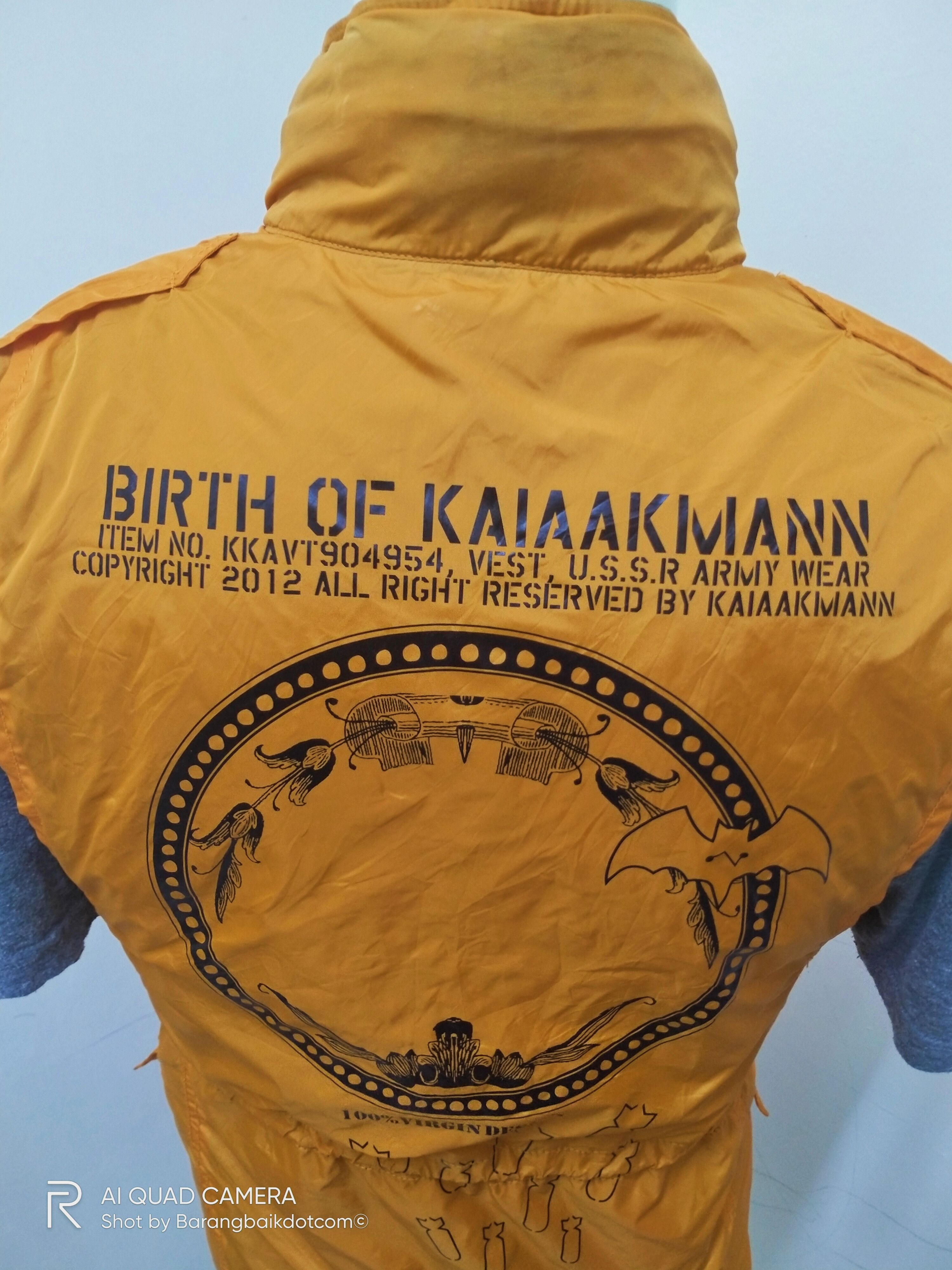 Kai Aakmann × Vintage 2012 'Drop bomb' U.S.S.R Army Wear Reversible Vest Size S / US 4 / IT 40 - 6 Thumbnail