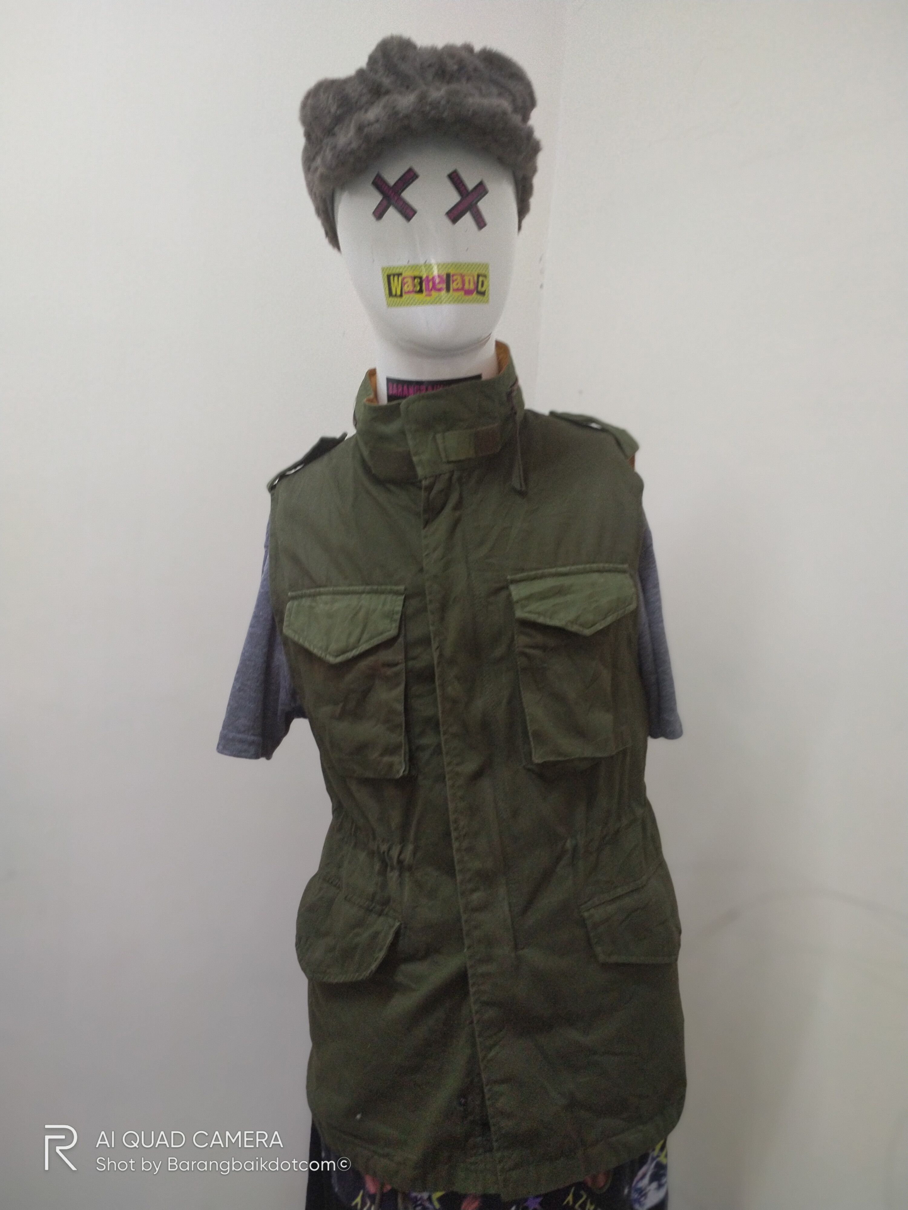 Kai Aakmann × Vintage 2012 'Drop bomb' U.S.S.R Army Wear Reversible Vest Size S / US 4 / IT 40 - 7 Thumbnail