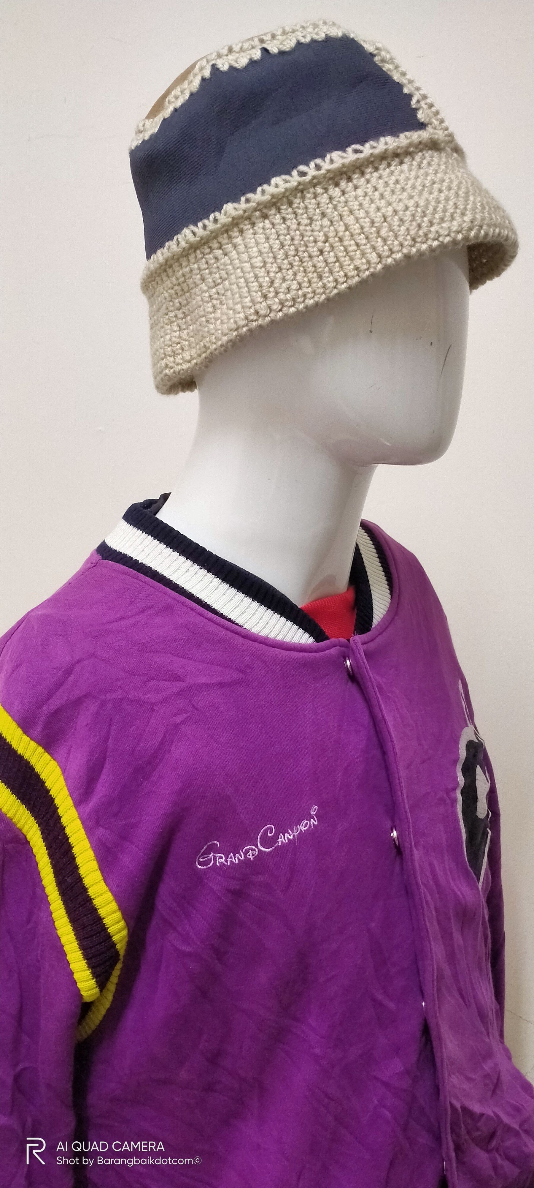 Vintage Vintage 90s Grand Canyon snap button varsity jacket Size US XL / EU 56 / 4 - 5 Thumbnail