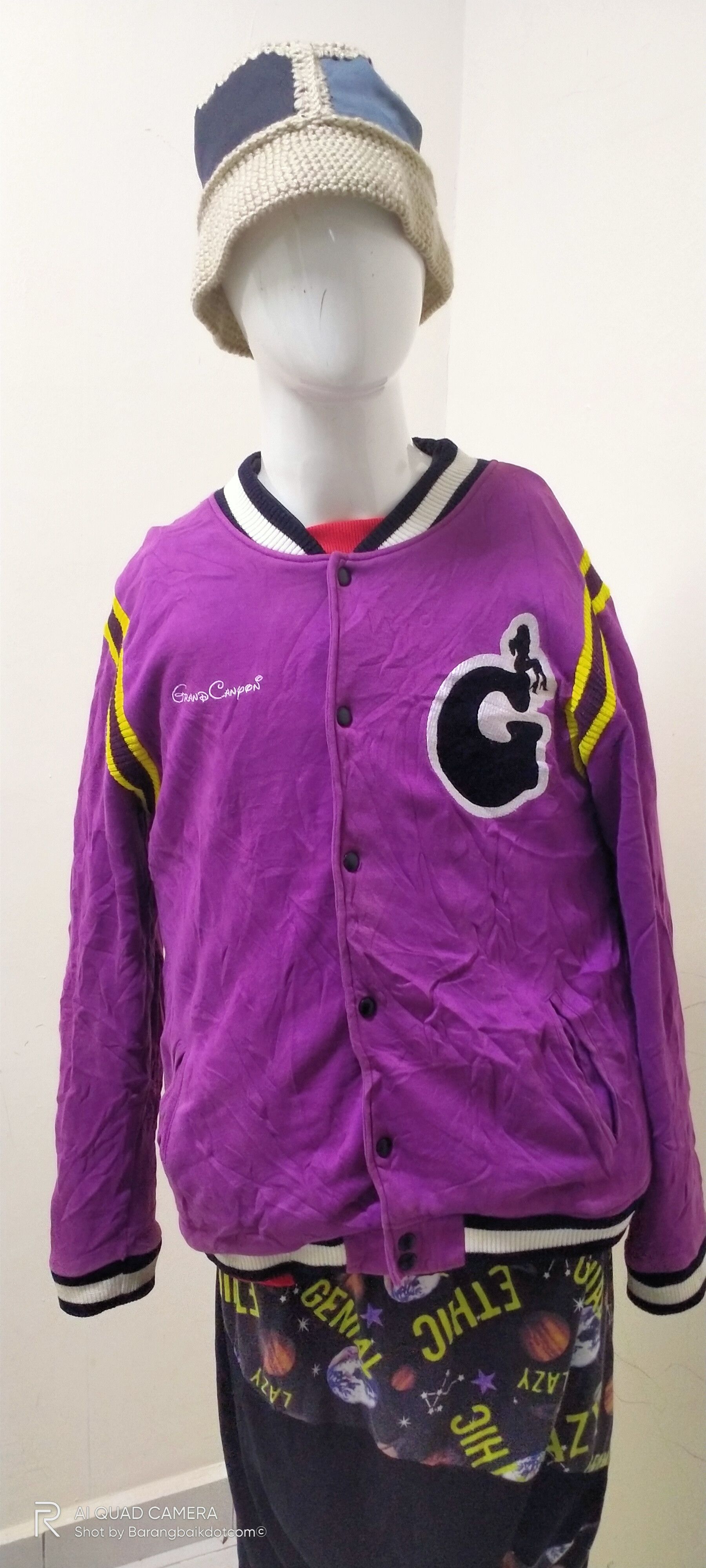 Vintage Vintage 90s Grand Canyon snap button varsity jacket Size US XL / EU 56 / 4 - 3 Thumbnail