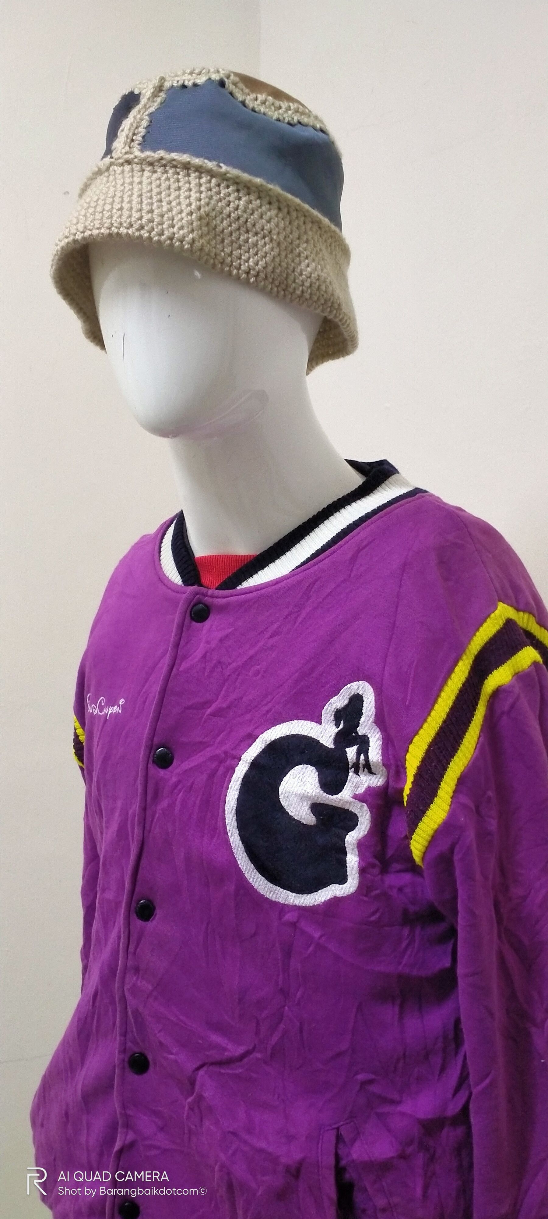 Vintage Vintage 90s Grand Canyon snap button varsity jacket Size US XL / EU 56 / 4 - 4 Thumbnail