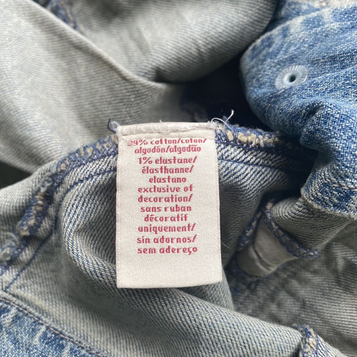 Calvin Klein Distressed Denim Jacket Size M / US 6-8 / IT 42-44 - 10 Thumbnail