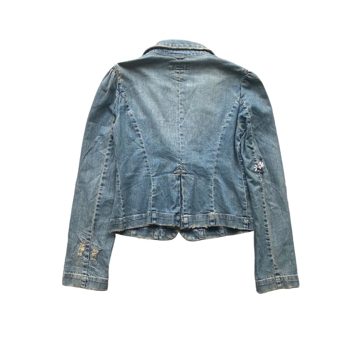 Calvin Klein Distressed Denim Jacket Size M / US 6-8 / IT 42-44 - 7 Thumbnail