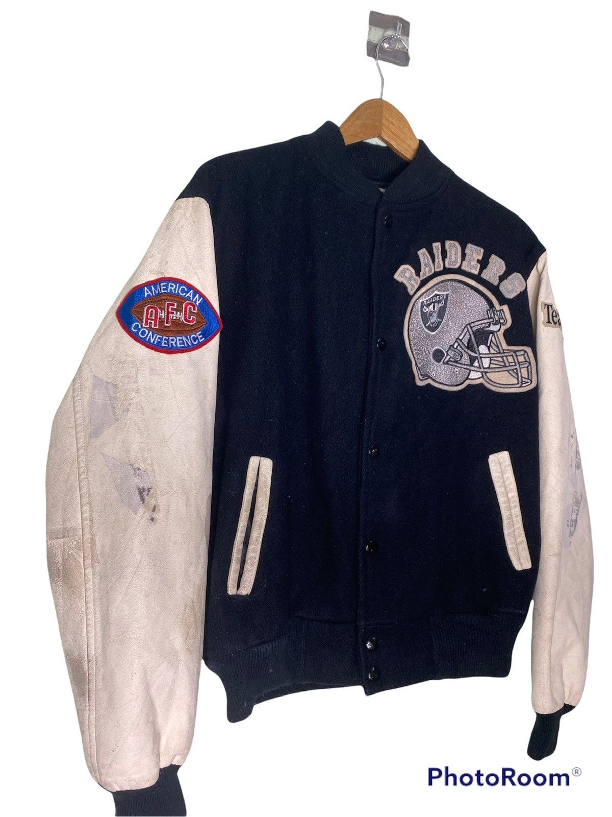 Chalk Line × NFL Vintage NFL Raiders 80's Embroidered Varsity Size US M / EU 48-50 / 2 - 5 Thumbnail