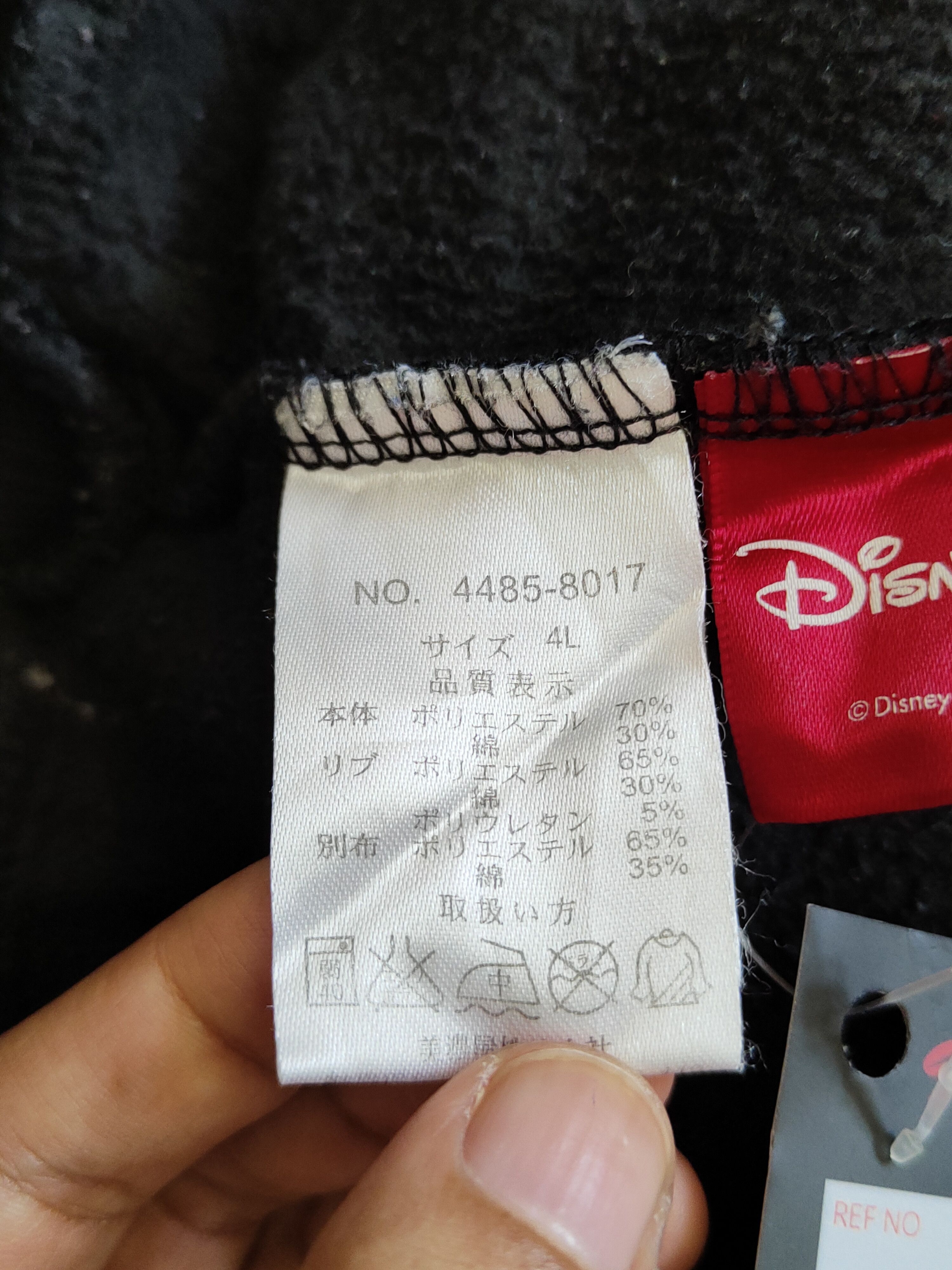 Disney × Japanese Brand Disney - Minnie Mouse Black Sweatshirt hoodie #4928 Size L / US 10 / IT 46 - 9 Thumbnail