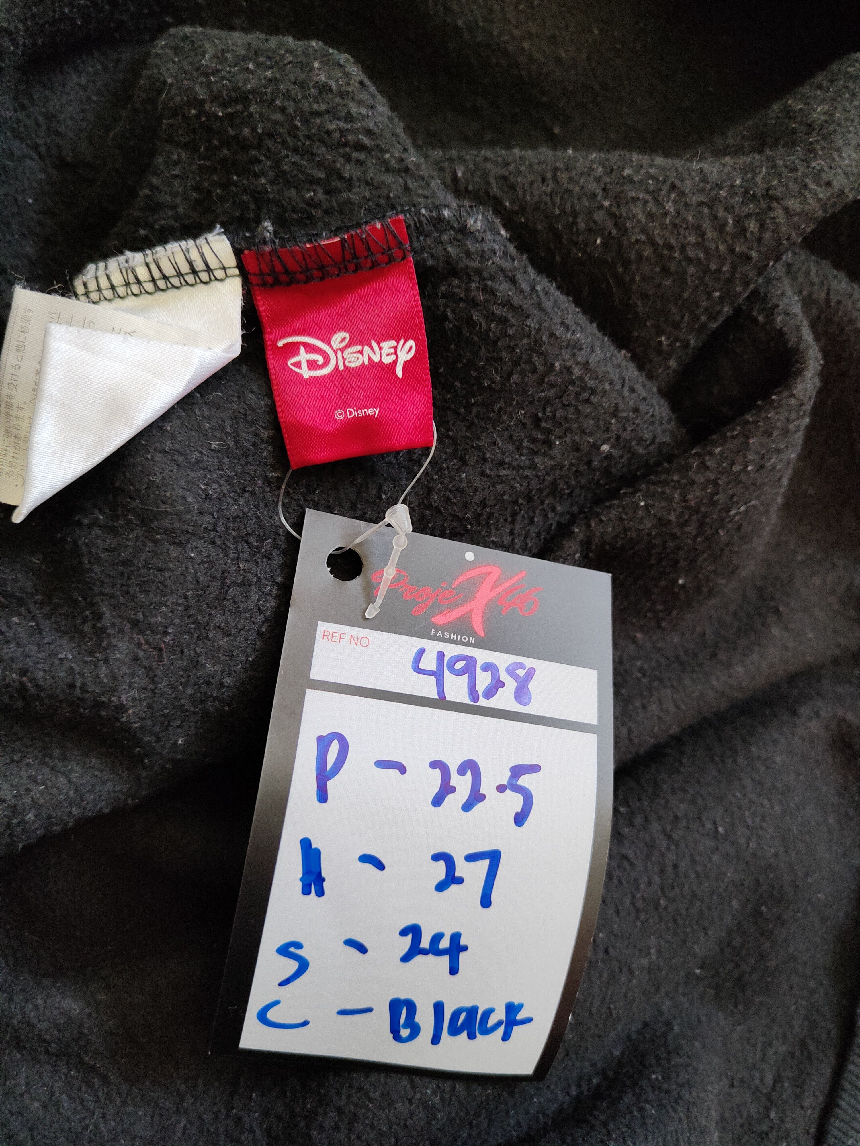 Disney × Japanese Brand Disney - Minnie Mouse Black Sweatshirt hoodie #4928 Size L / US 10 / IT 46 - 10 Thumbnail