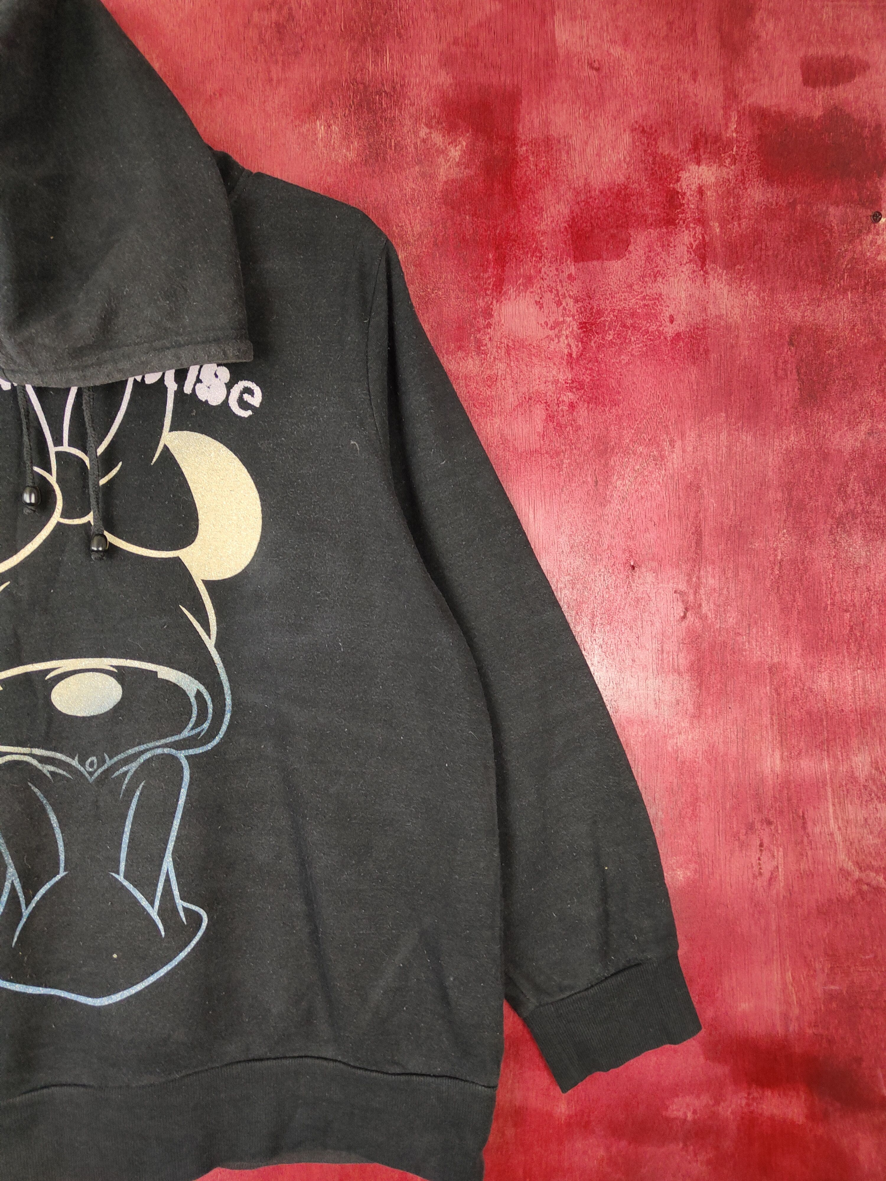 Disney × Japanese Brand Disney - Minnie Mouse Black Sweatshirt hoodie #4928 Size L / US 10 / IT 46 - 5 Thumbnail
