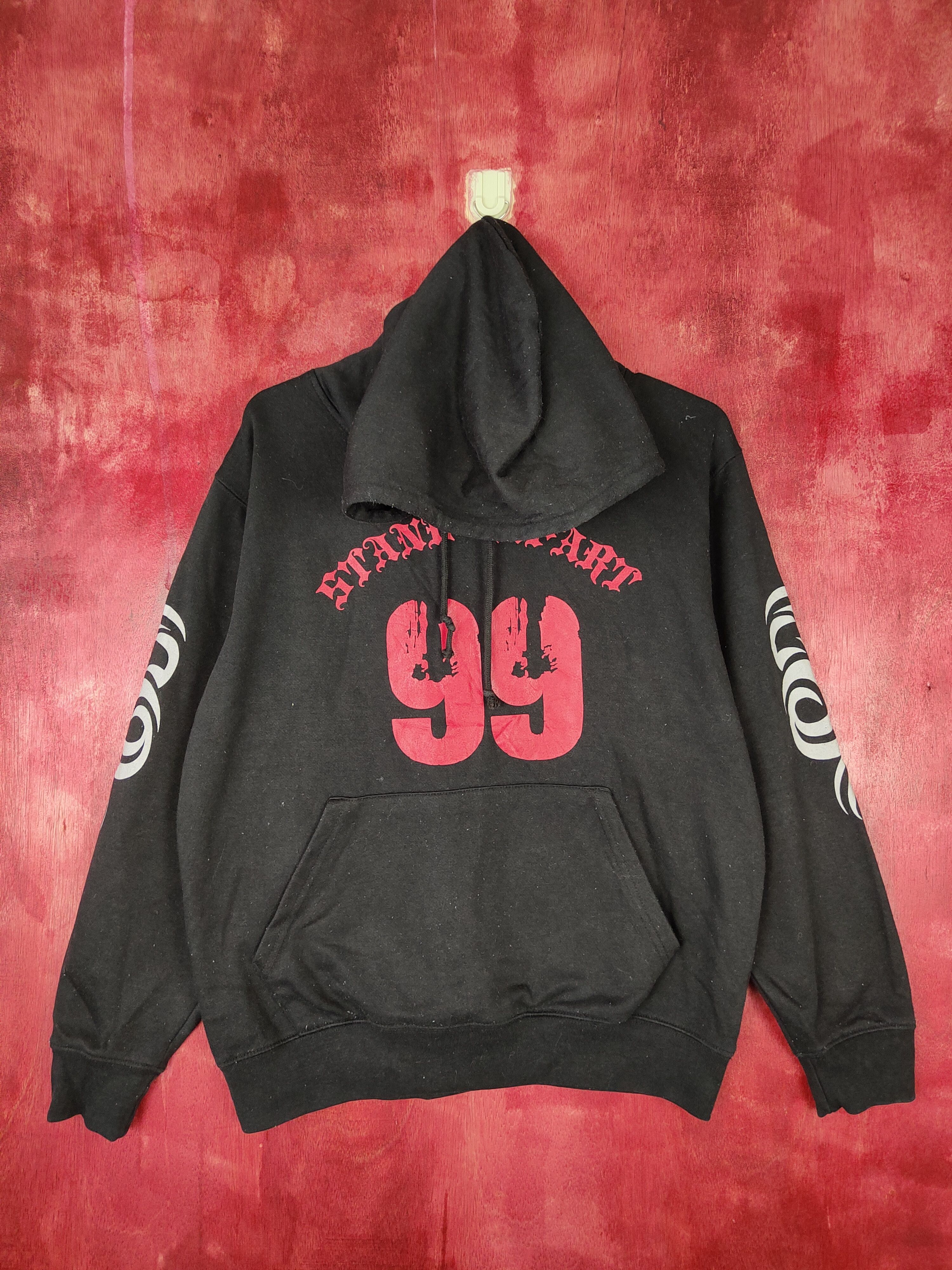 Japanese Brand Yolors Stand Apart 99 Black Sweatshirt hoodie vintage #4920 Size US M / EU 48-50 / 2 - 1 Thumbnail