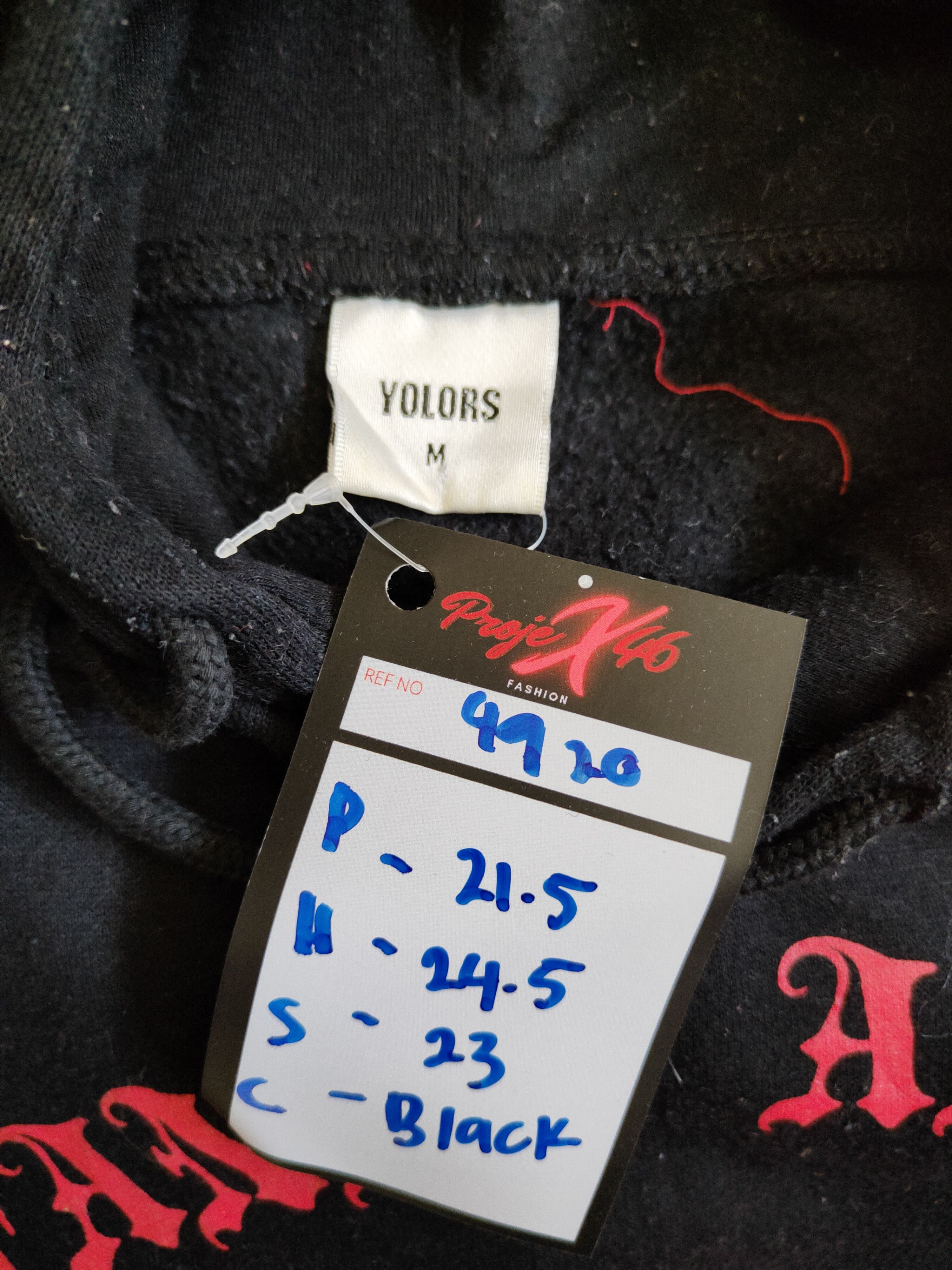 Japanese Brand Yolors Stand Apart 99 Black Sweatshirt hoodie vintage #4920 Size US M / EU 48-50 / 2 - 13 Thumbnail
