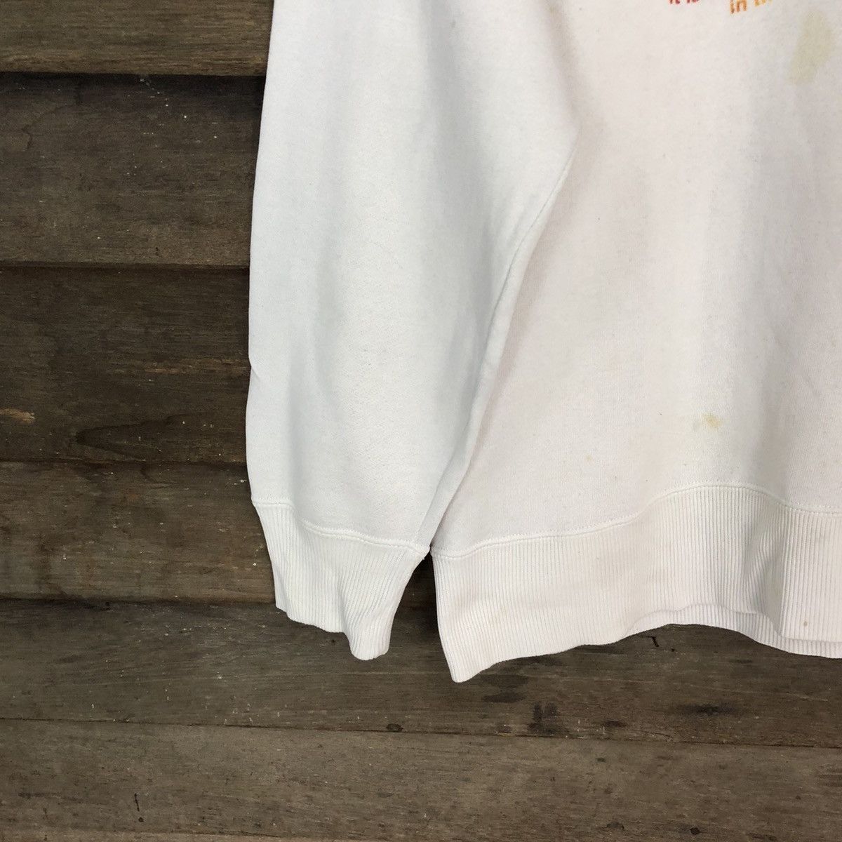 Japanese Brand Waikiki Beach White Sweatshirt #4731 Size US M / EU 48-50 / 2 - 6 Thumbnail