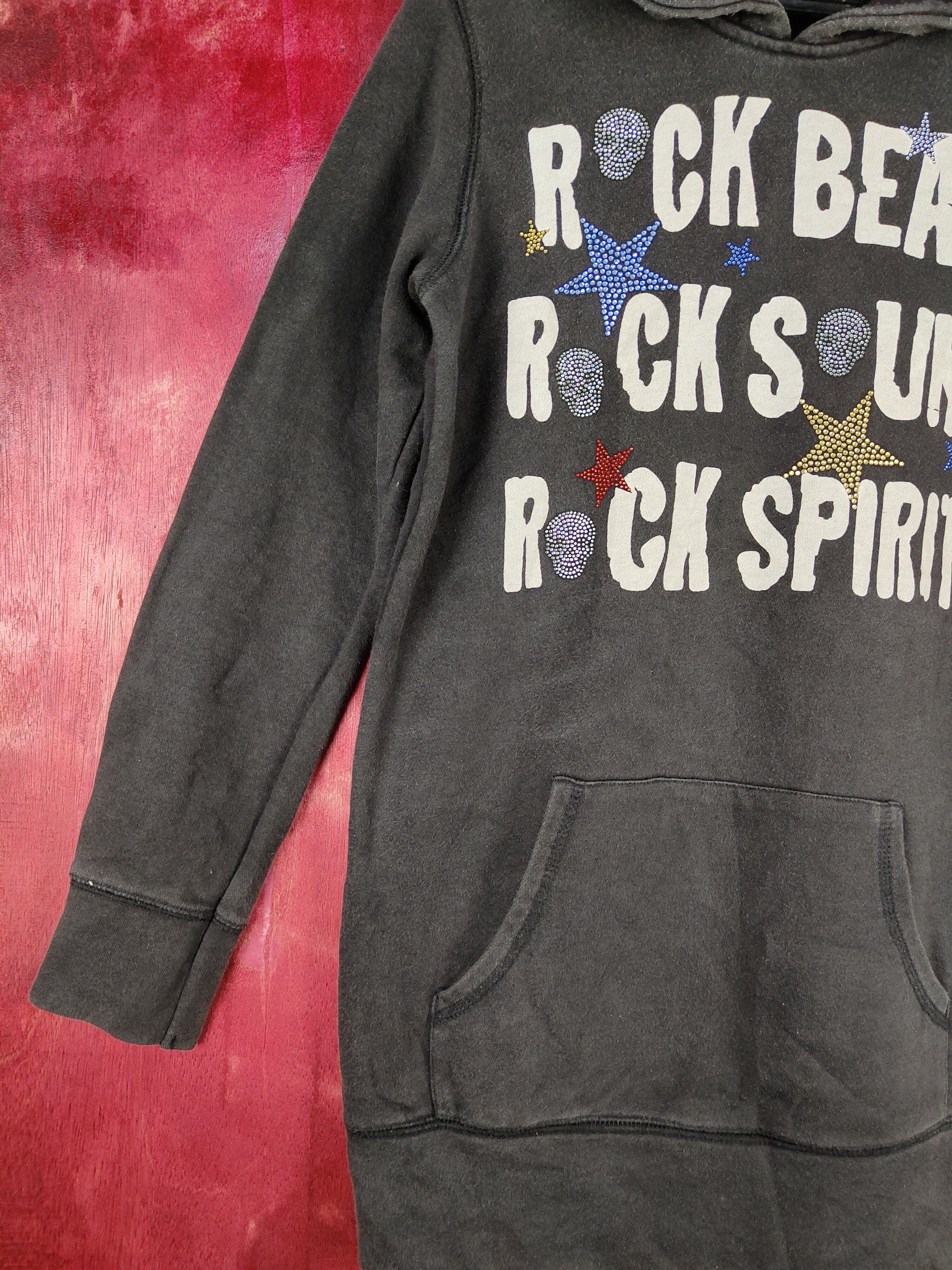 Band Tees Esquilo Branco Rock Skull Black long Sweatshirt #4829 Size M / US 6-8 / IT 42-44 - 3 Thumbnail