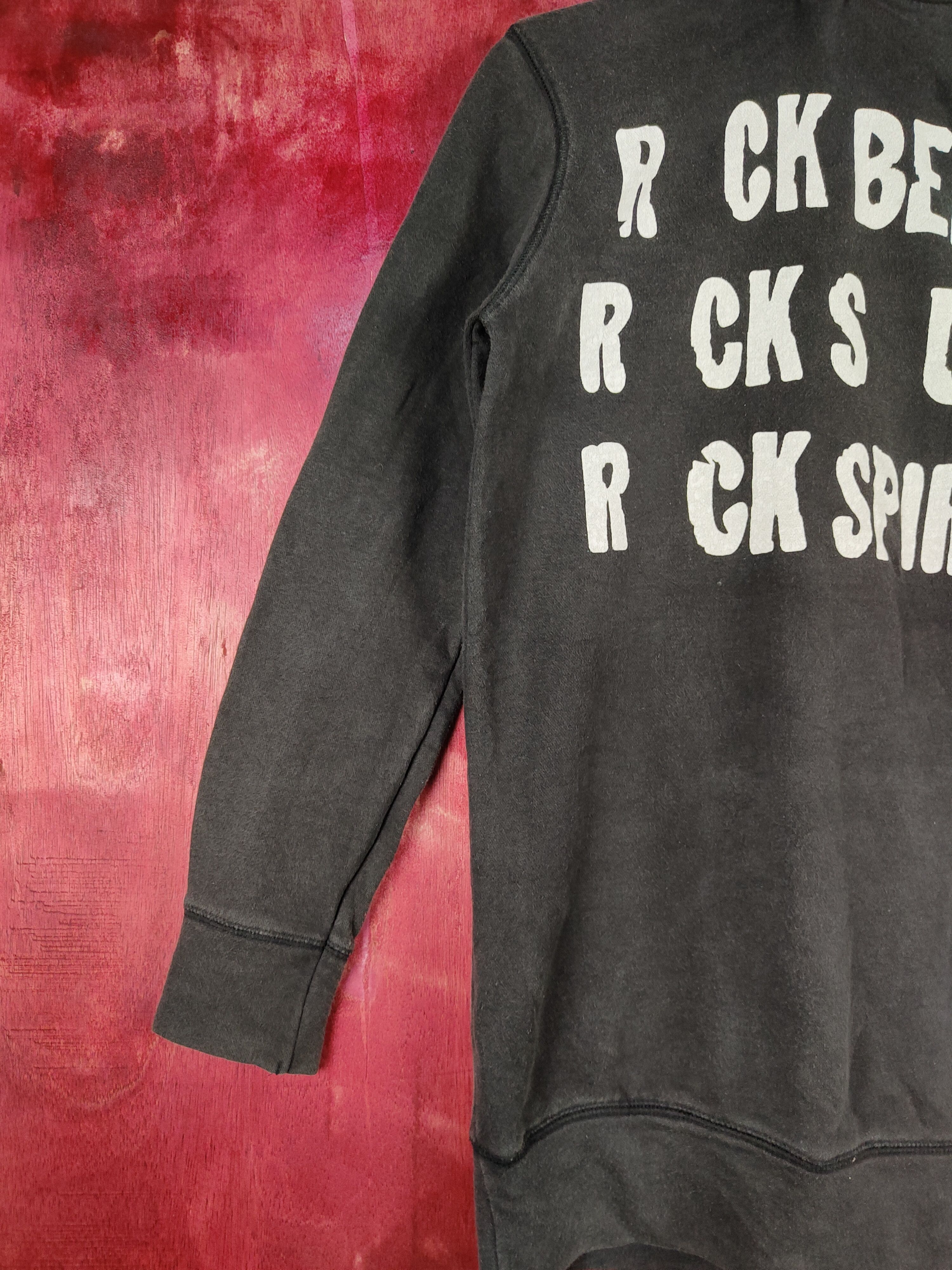 Band Tees Esquilo Branco Rock Skull Black long Sweatshirt #4829 Size M / US 6-8 / IT 42-44 - 7 Thumbnail