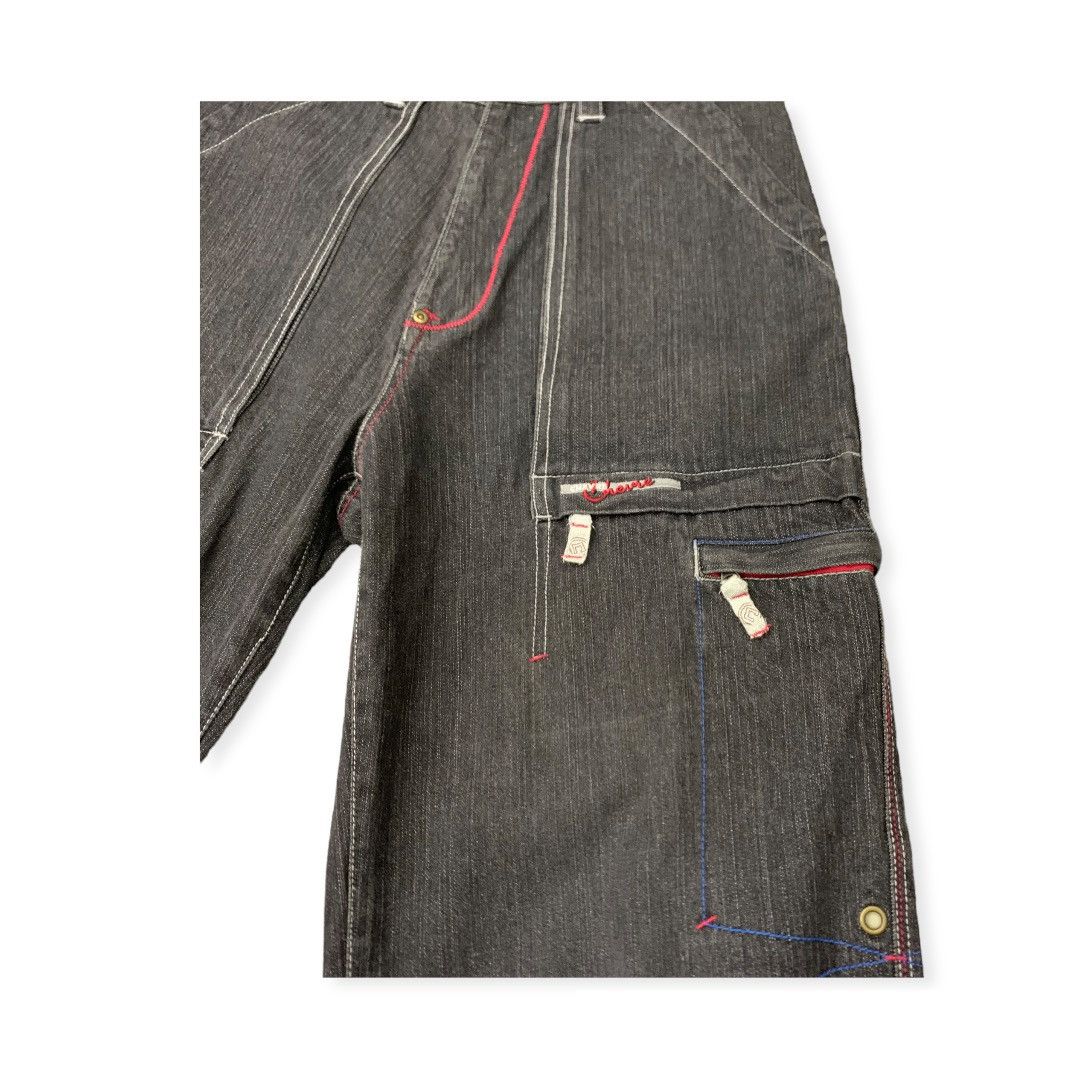 Vintage Chevre Multi Pocket Baggy Jeans Size W34x32 Size US 34 / EU 50 - 7 Thumbnail